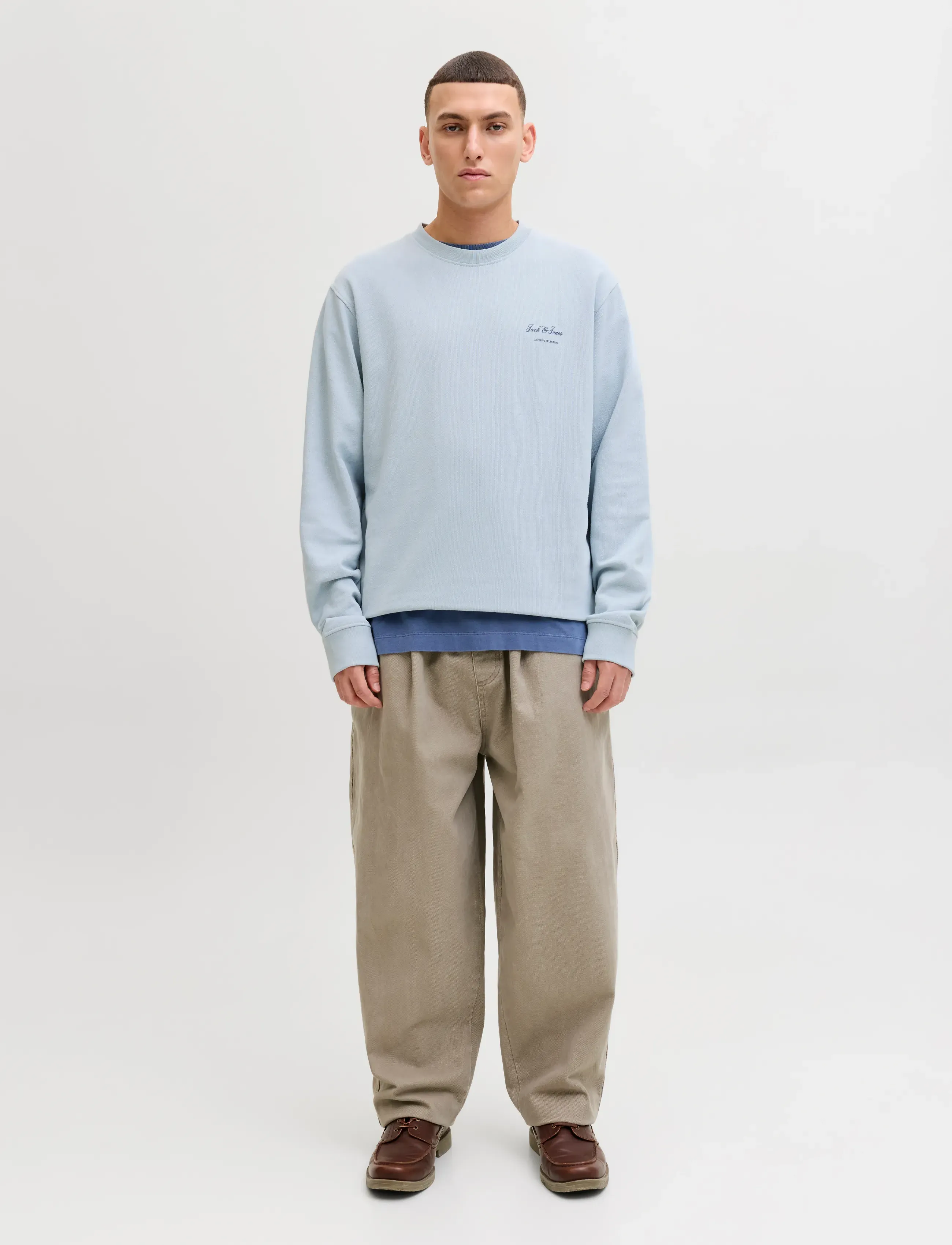 Jack & Jones - JJEARCHIVE GRAPHIC SWEAT CREW NECK NOOS - kollektsioonid - celestial blue - 3