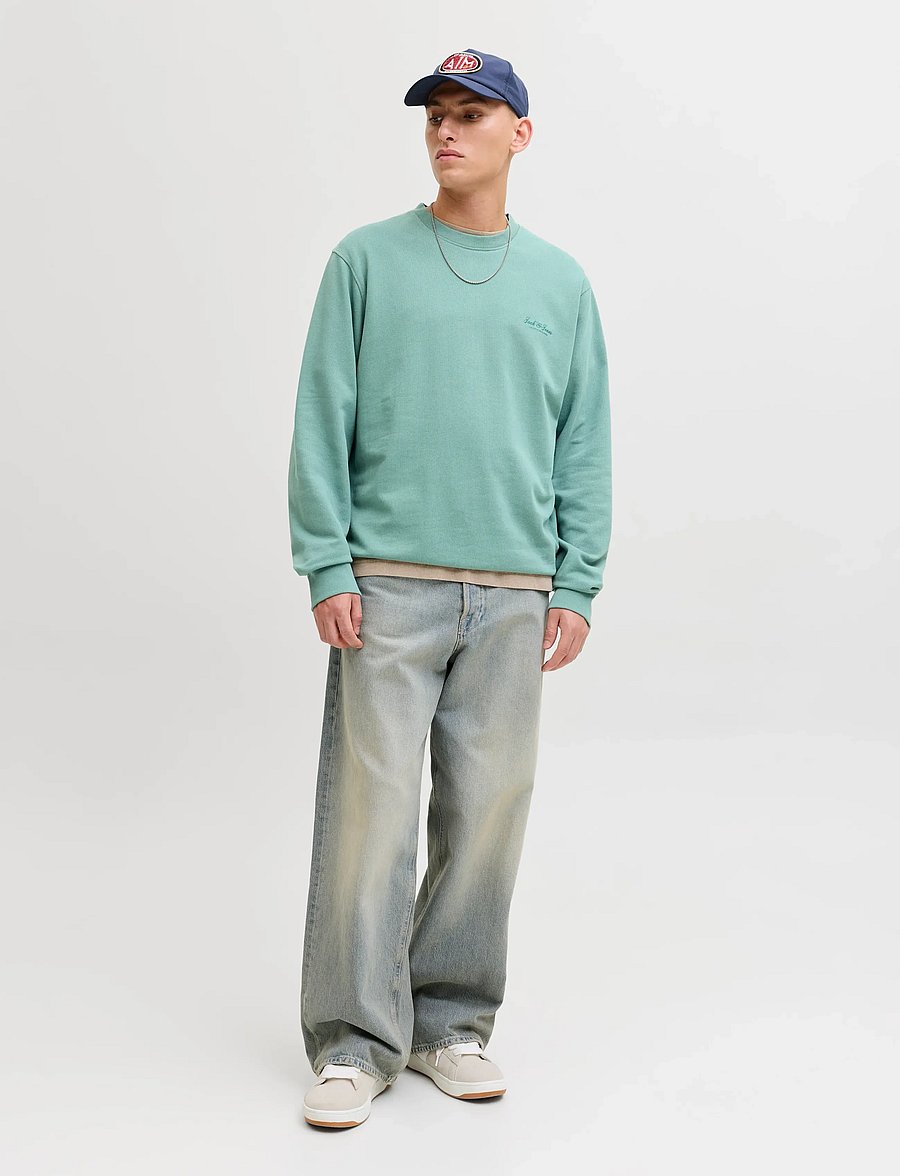 Jack & Jones - JJEARCHIVE GRAPHIC SWEAT CREW NECK NOOS - kollektsioonid - mineral blue - 4