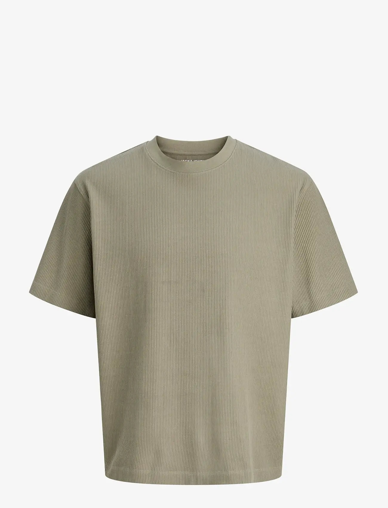 Jack & Jones - JJEHARRISON STRUCTURE TEE SS O-NECK SN - kortærmede t-shirts - vetiver - 1