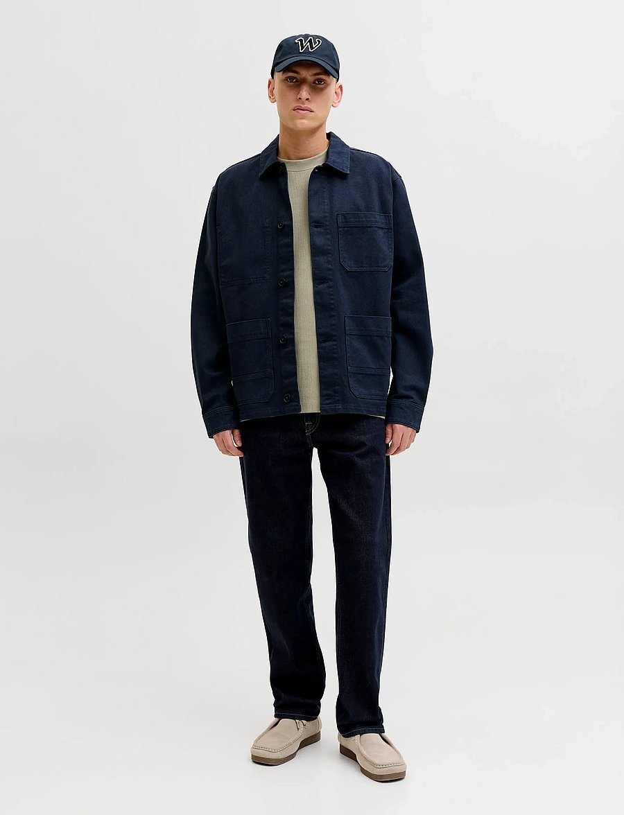Jack & Jones - JJEHARRISON STRUCTURE TEE SS O-NECK SN - kurzärmelige t-shirts - vetiver - 4