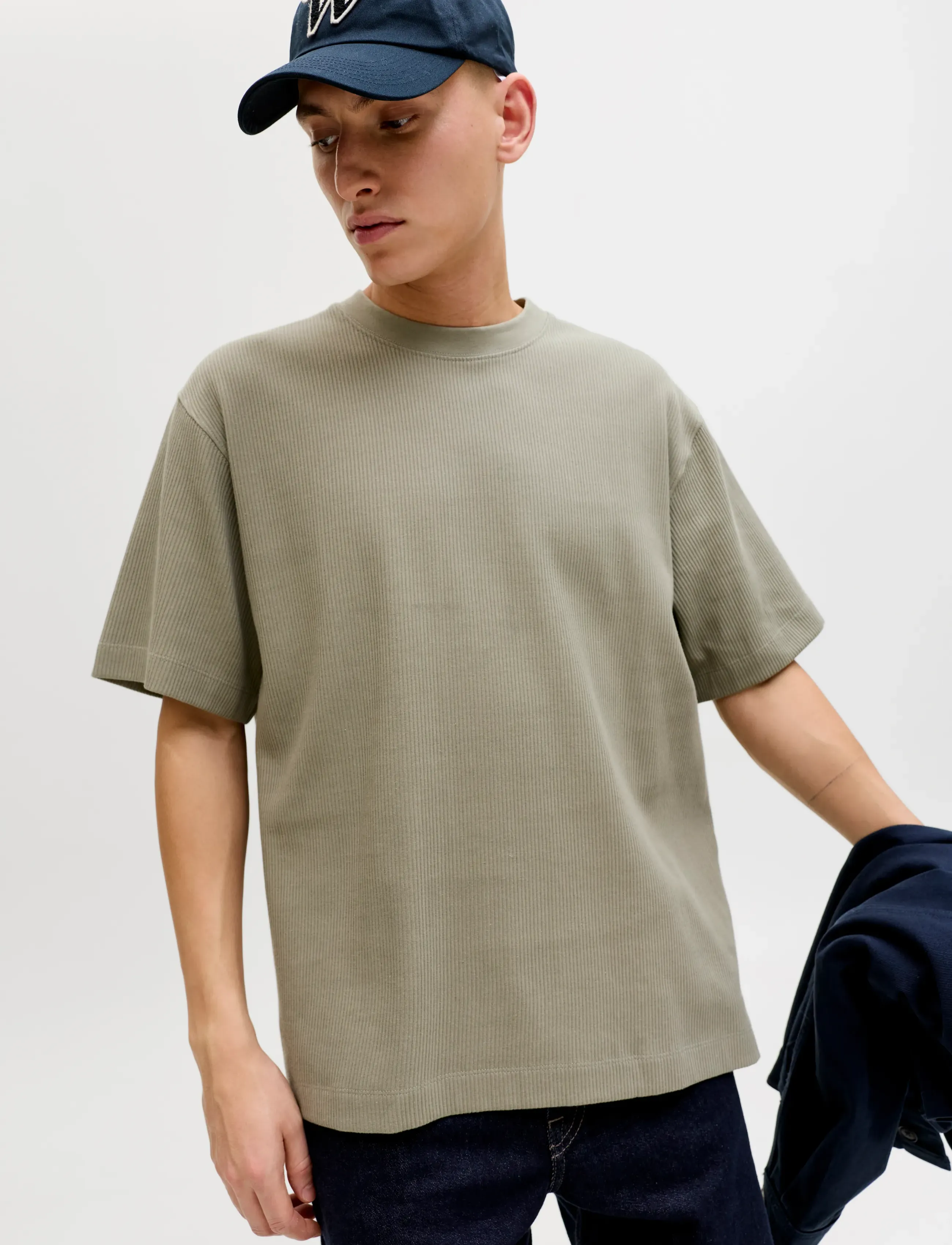 JACK & JONES Jjeharrison Structure Tee Ss O-Neck Sn t-shirts - bas herr – bild 5