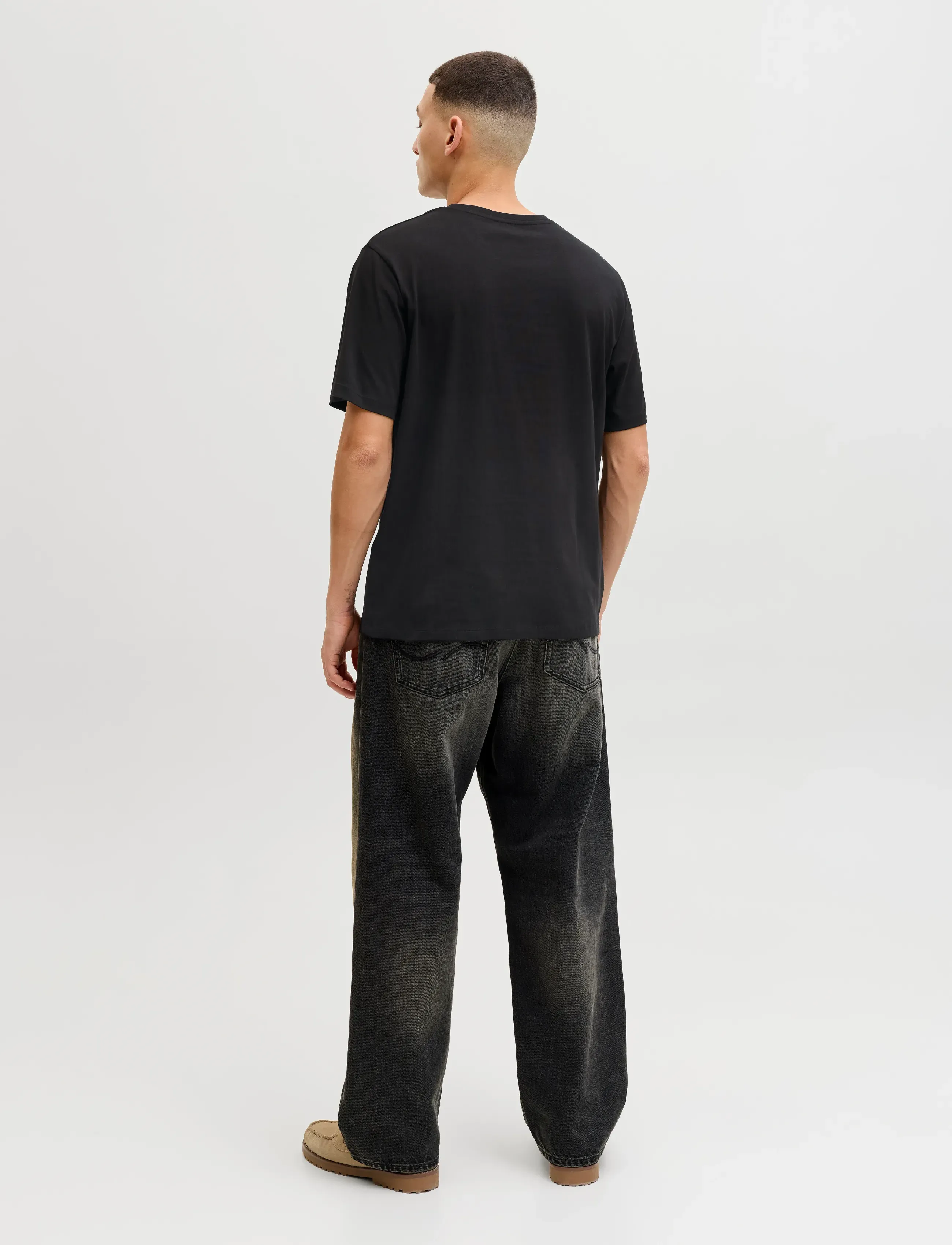 Jack & Jones - JJELOGO TEE SS O-NECK 2 COL SS26 SN - kortærmede t-shirts - black - 2