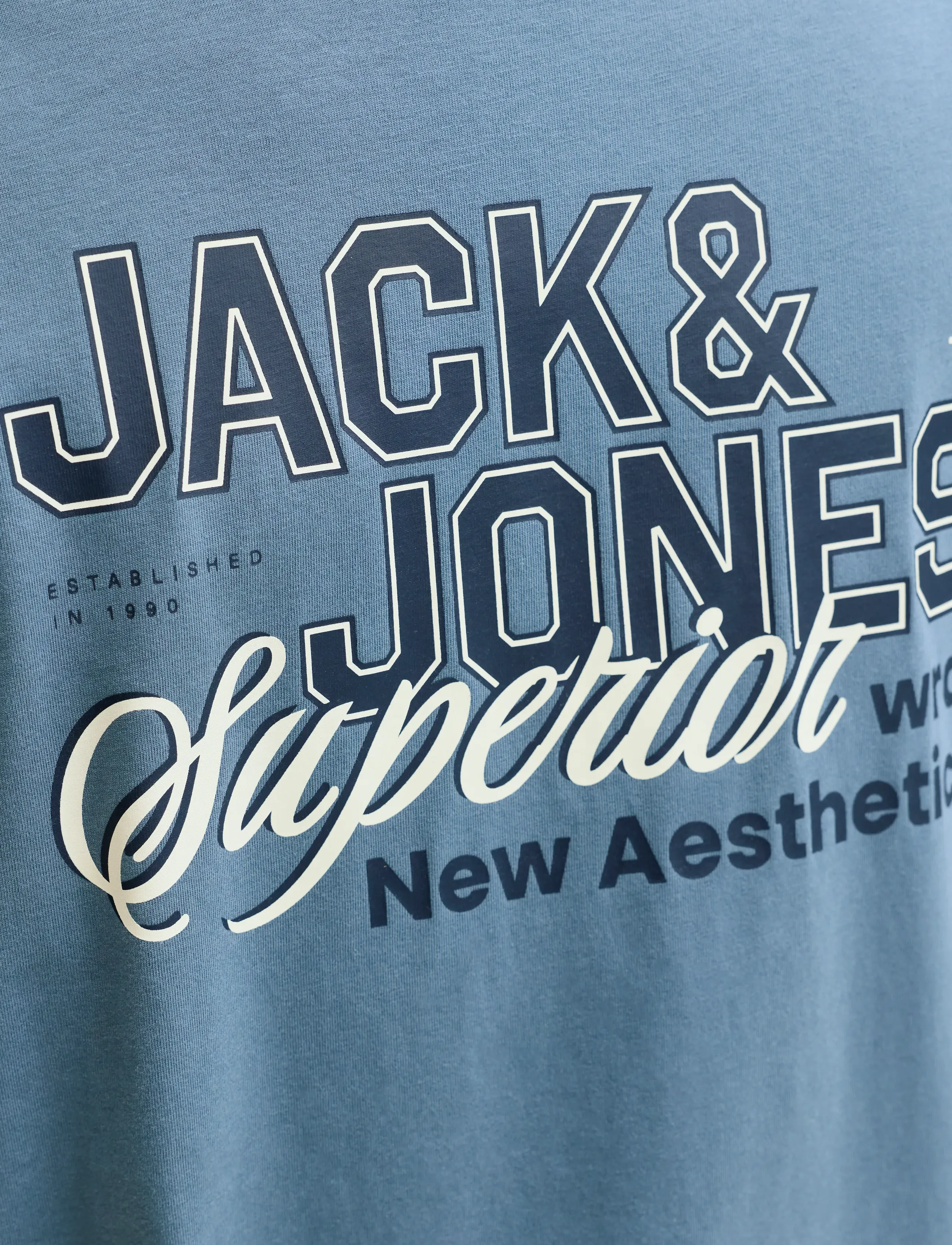 Jack & Jones - JJELOGO TEE SS O-NECK 2 COL SS26 SN - kortærmede t-shirts - blue mirage - 4