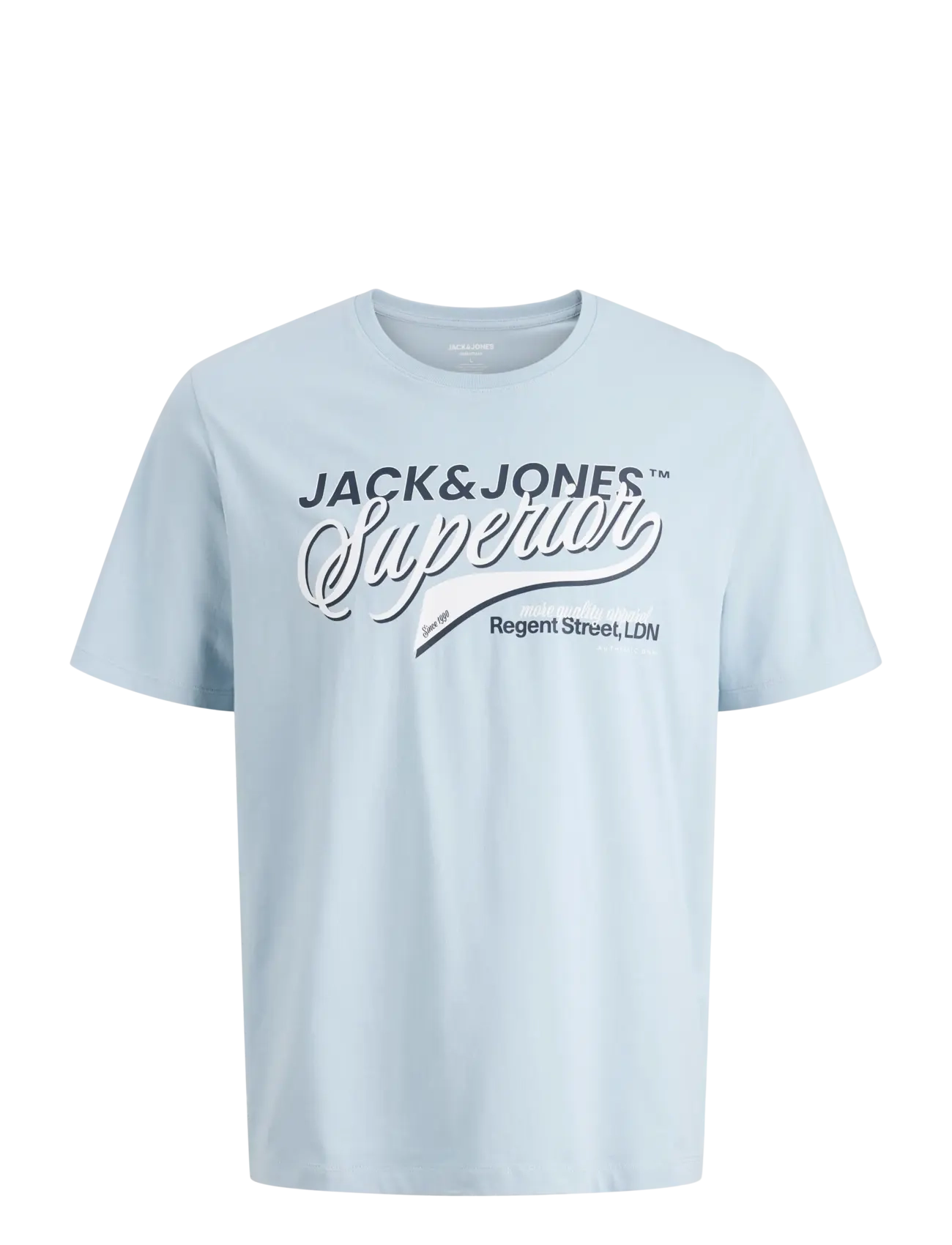 Jack & Jones JJELOGO TEE SS O-NECK 2 COL SS26 SN - Basics - CELESTIAL BLUE / blue