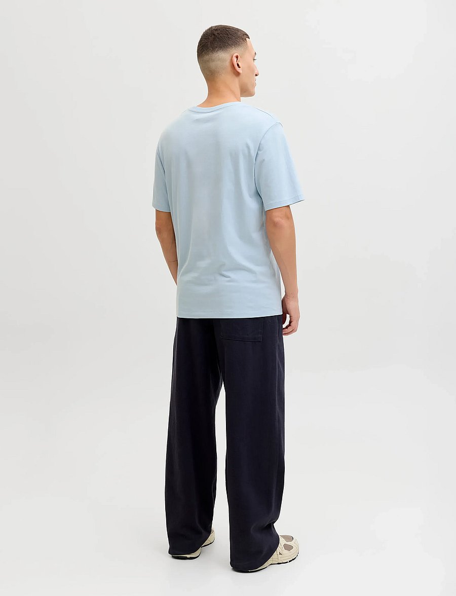 Jack & Jones - JJELOGO TEE SS O-NECK 2 COL SS26 SN - kortærmede t-shirts - celestial blue - 2