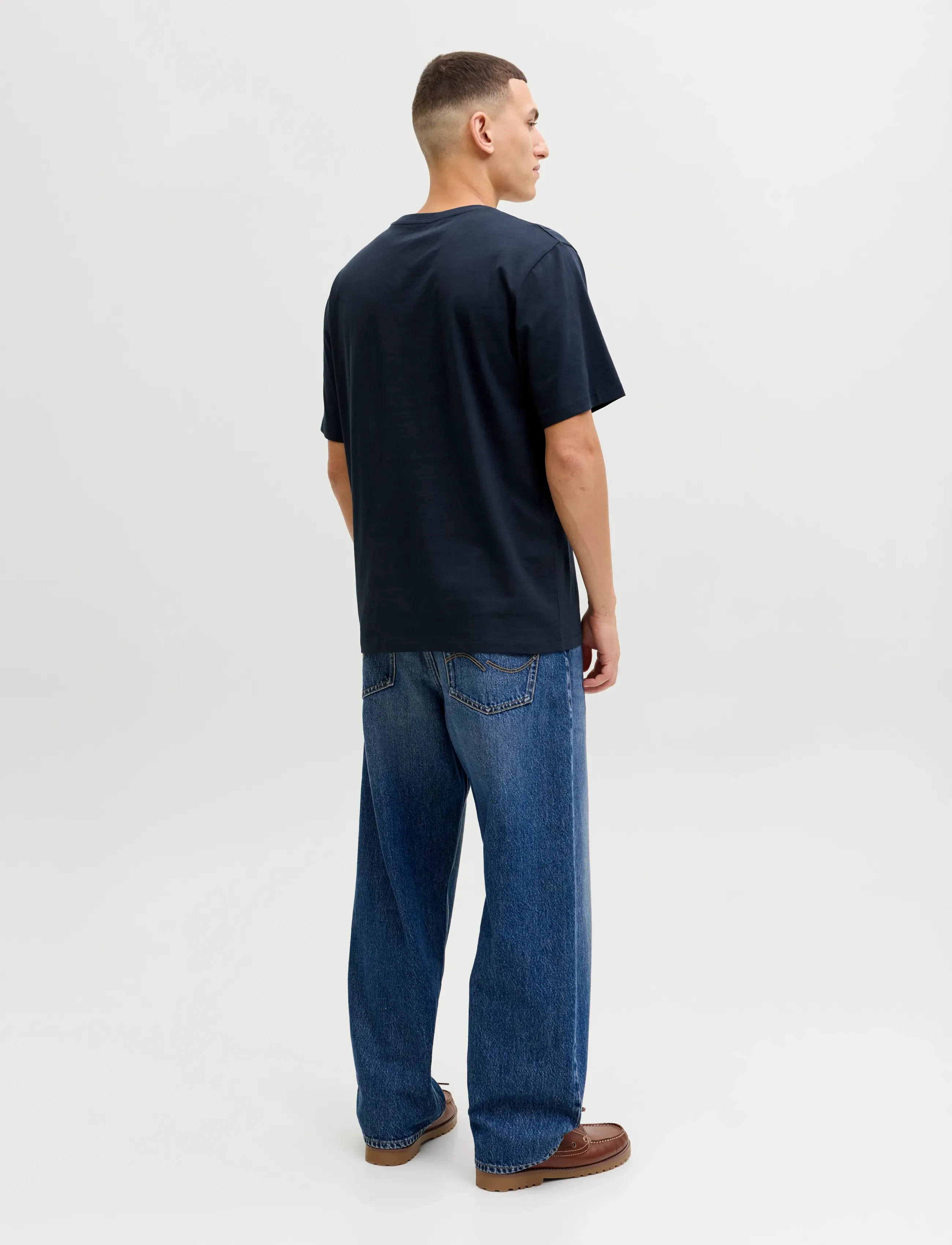 Jack & Jones - JJELOGO TEE SS O-NECK 2 COL SS26 SN - t-shirts à manches courtes - navy blazer - 2
