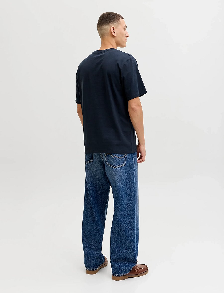 Jack & Jones - JJELOGO TEE SS O-NECK 2 COL SS26 SN - t-shirts à manches courtes - navy blazer - 2