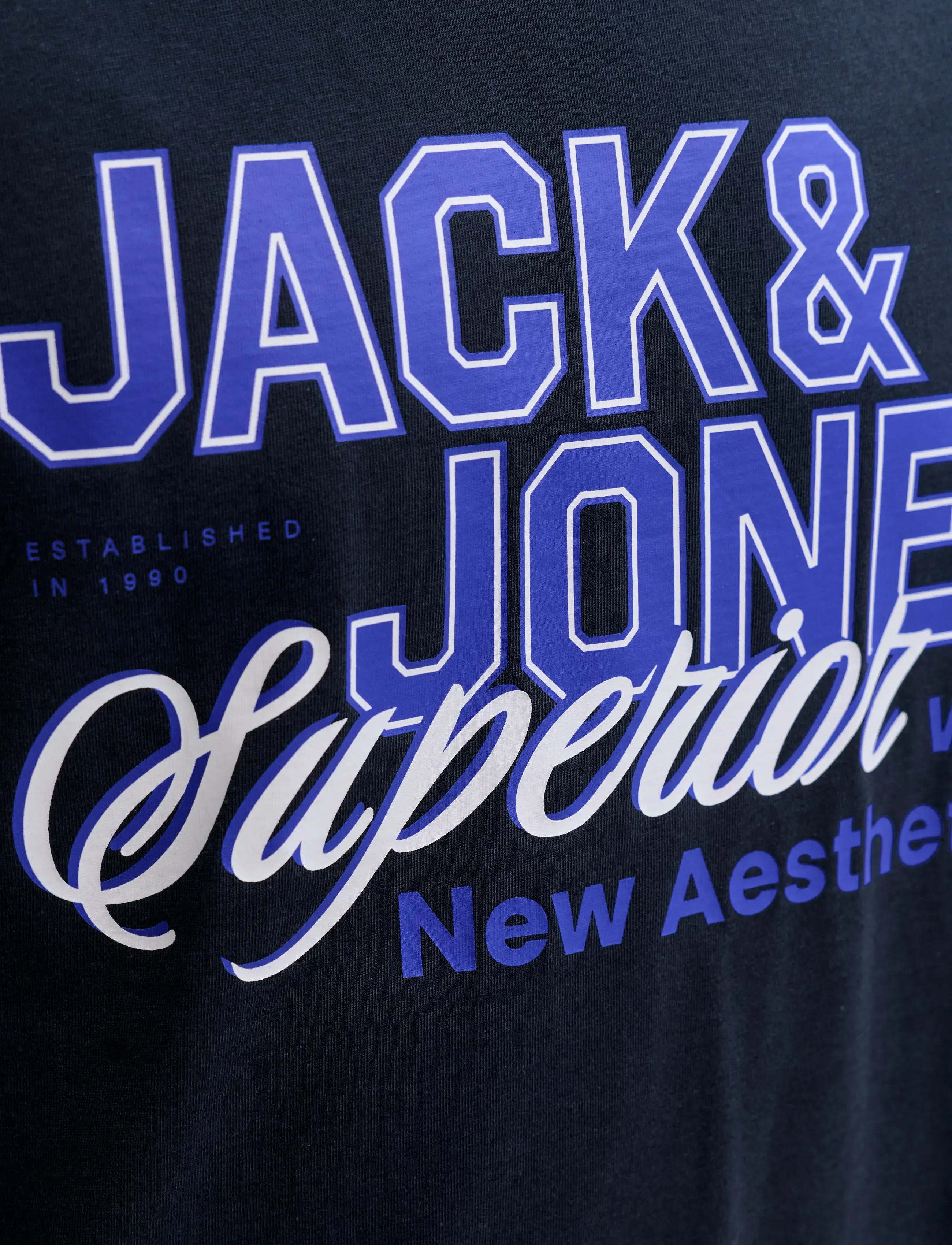 Jack & Jones - JJELOGO TEE SS O-NECK 2 COL SS26 SN - t-shirts à manches courtes - navy blazer - 4