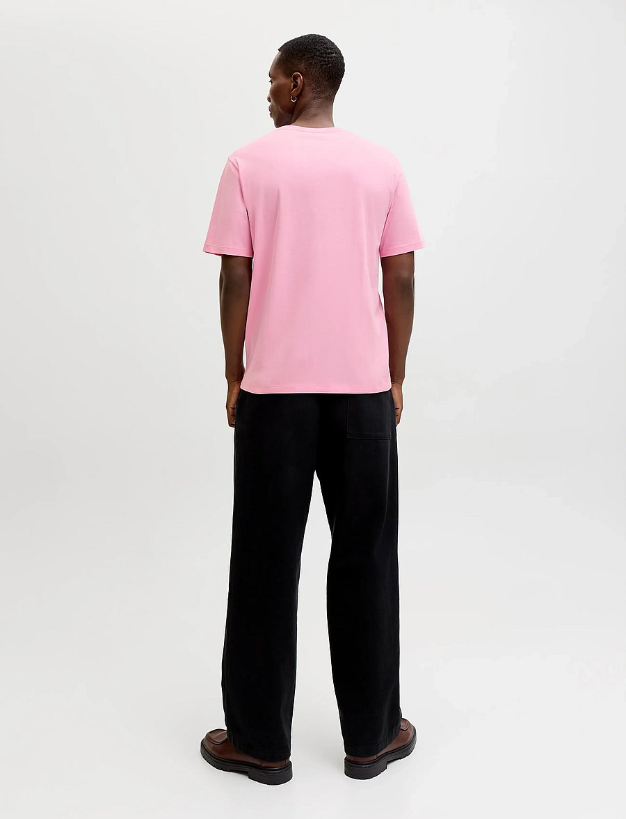Jack & Jones - JJELOGO TEE SS O-NECK 2 COL SS26 SN - kortærmede t-shirts - prism pink - 2