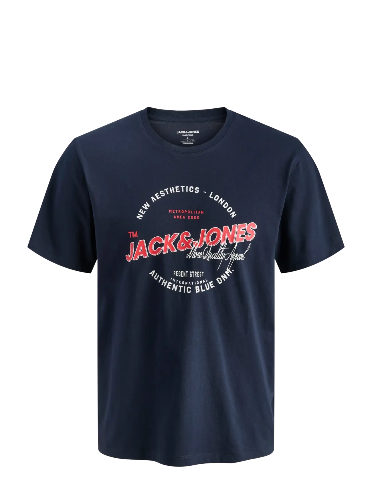 Jack & Jones - JJELOGO TEE SS O-NECK 2 COL SS26 SN - kortærmede t-shirts - sky captain - 1
