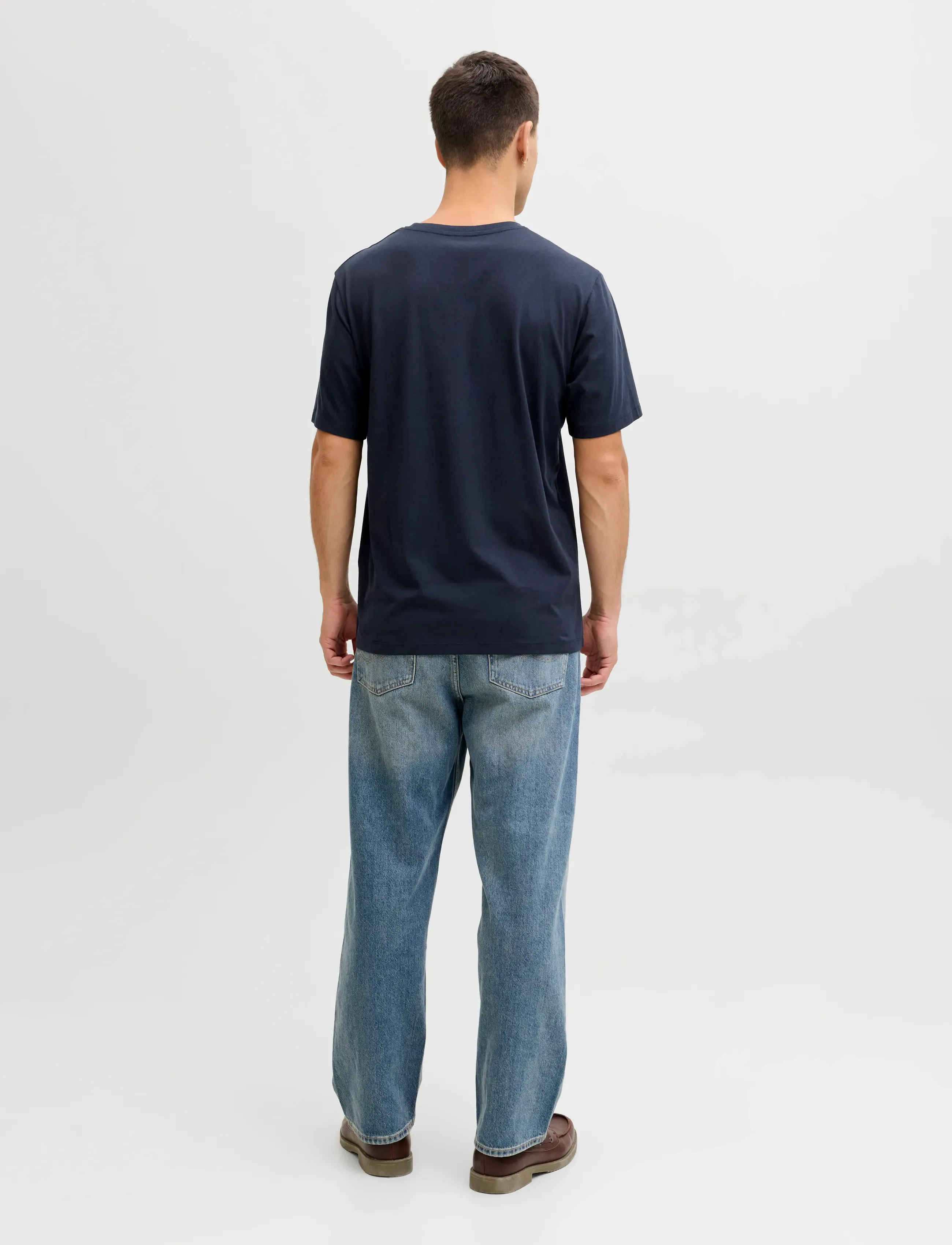 Jack & Jones - JJELOGO TEE SS O-NECK 2 COL SS26 SN - kortærmede t-shirts - sky captain - 2