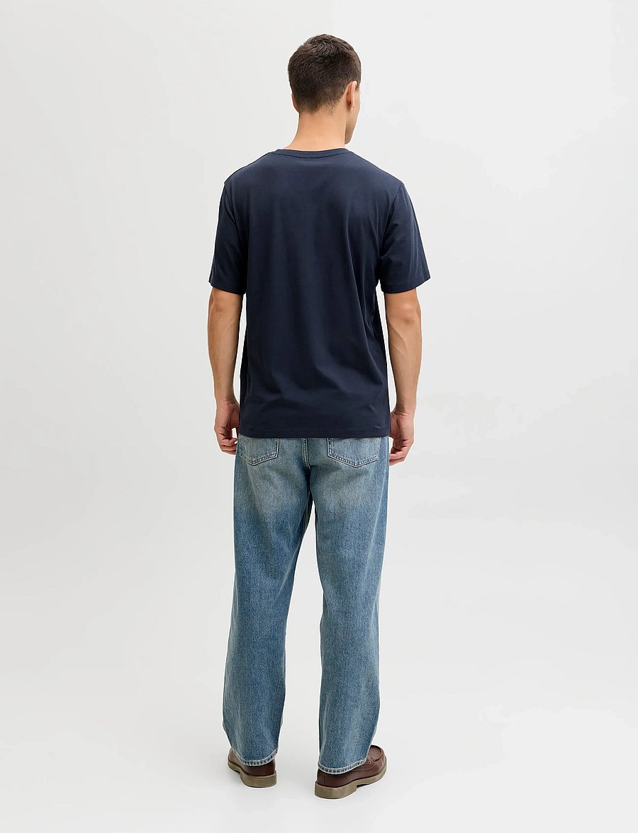 Jack & Jones - JJELOGO TEE SS O-NECK 2 COL SS26 SN - kortærmede t-shirts - sky captain - 2