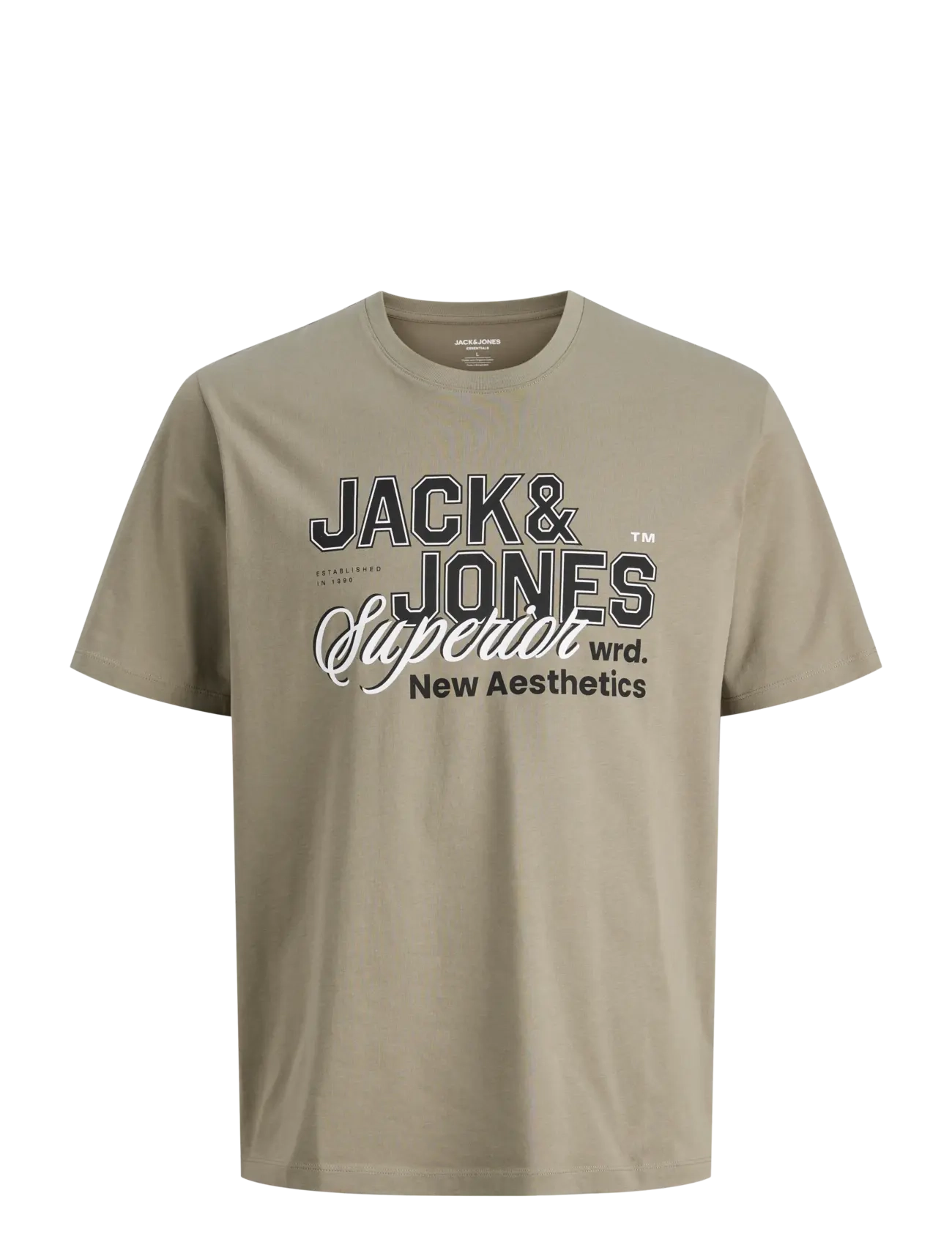 JACK & JONES Jjelogo Tee Ss O-Neck 2 Col Ss26 Sn Beige - XS - Herren