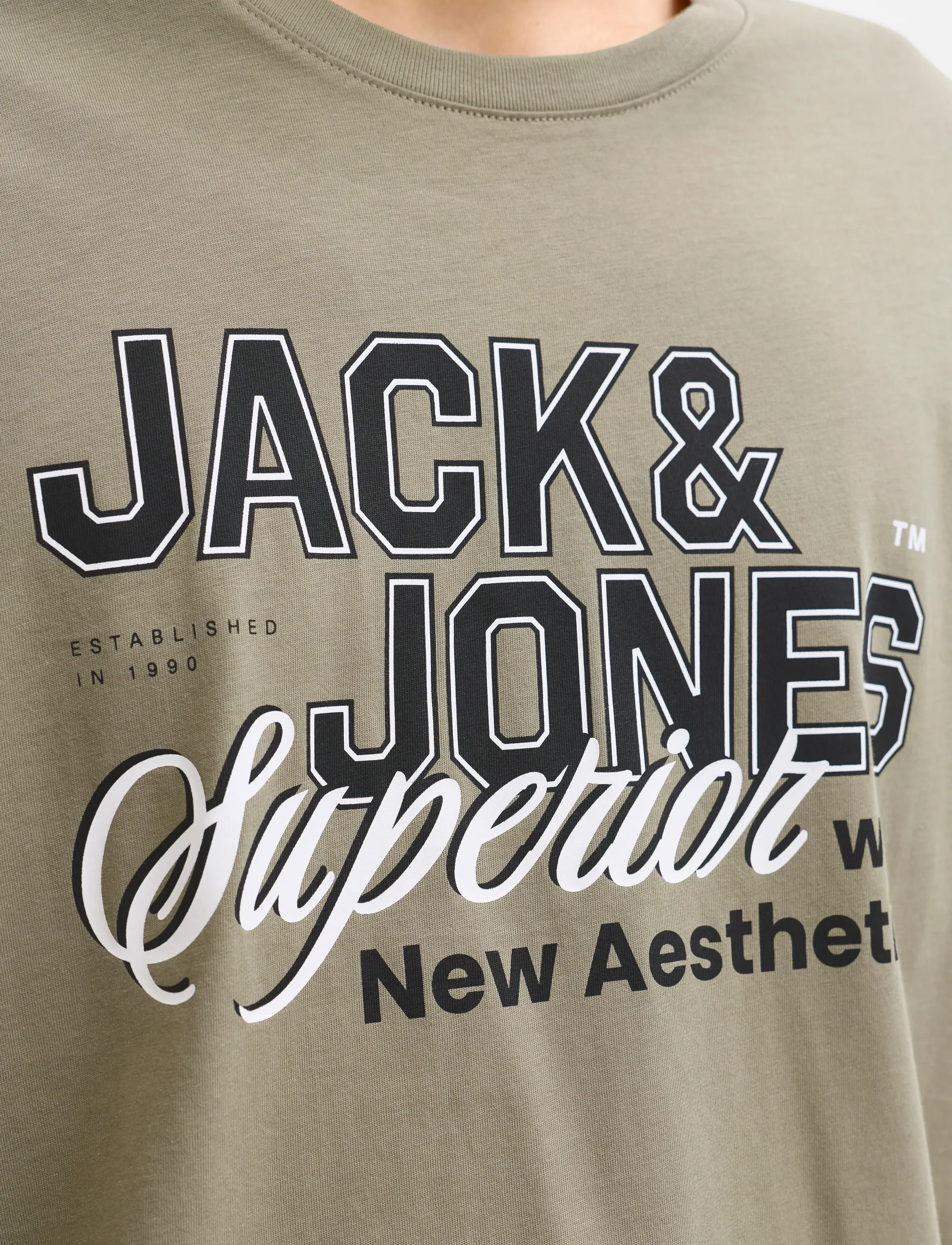 Jack & Jones - JJELOGO TEE SS O-NECK 2 COL SS26 SN - kortærmede t-shirts - vetiver - 5