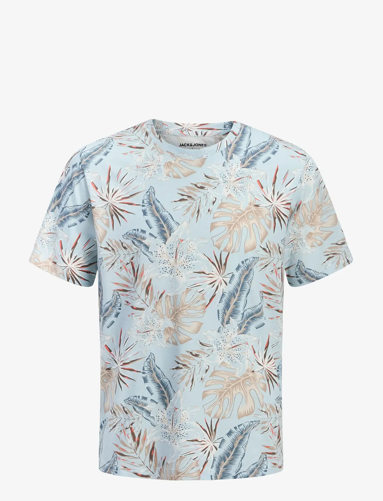 Jack & Jones - JJHONOLULU AOP TEE SS CREW NECK - lühikeste varrukatega t-särgid - celestial blue - 1