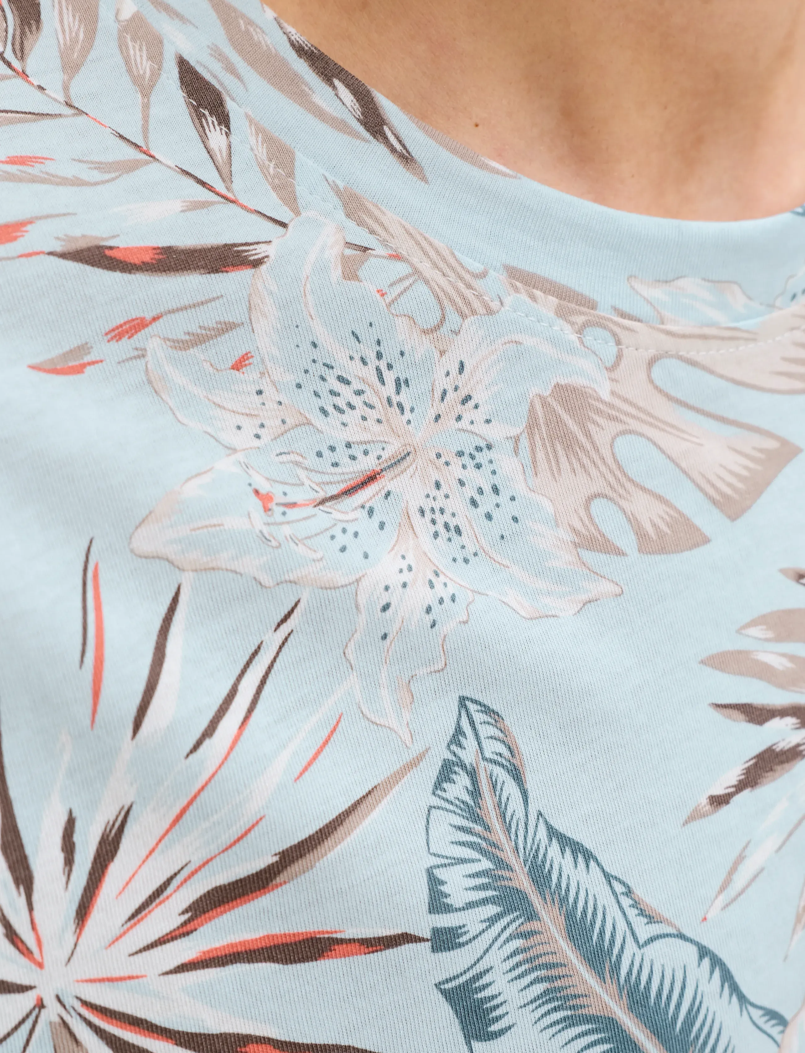 JACK & JONES Jjhonolulu Aop Tee Ss Crew Neck t-shirts med tryck herr – bild 6