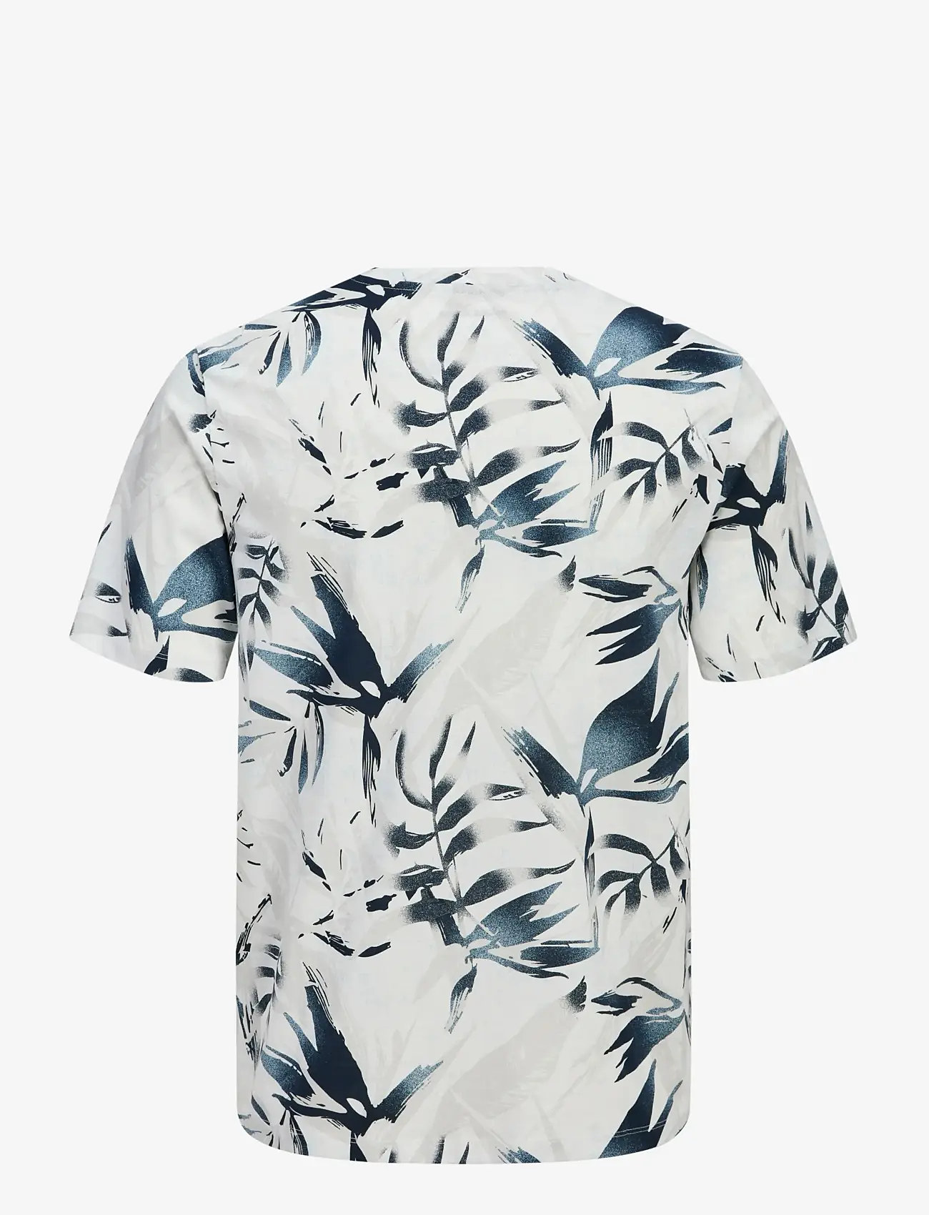 Jack & Jones - JJHONOLULU AOP TEE SS CREW NECK - lühikeste varrukatega t-särgid - cloud dancer - 2