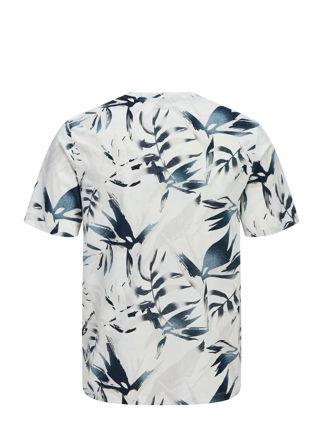 Jack & Jones - JJHONOLULU AOP TEE SS CREW NECK - kortärmade t-shirts - cloud dancer - 2