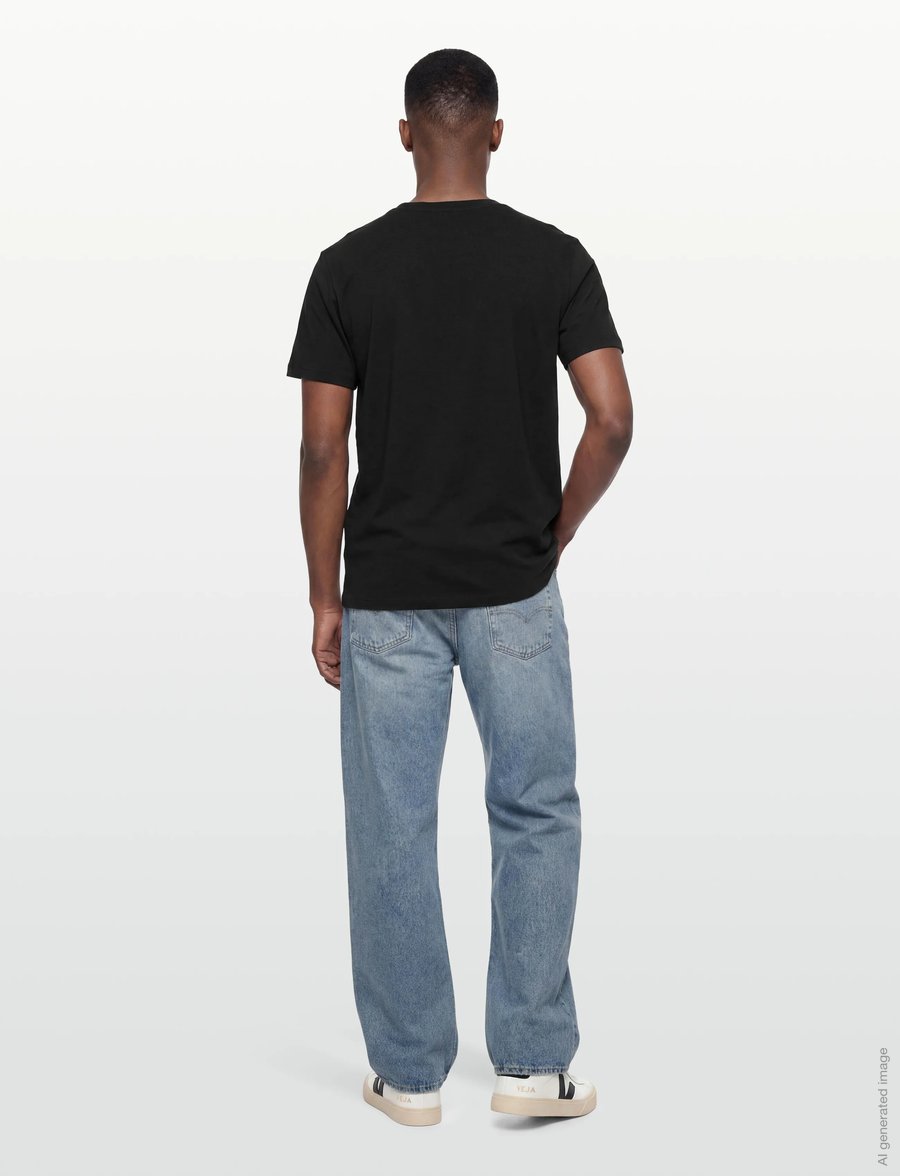 Jack & Jones - JJCOLLEGE LOGO TEE SS CREW NECK - kortærmede t-shirts - black - 4