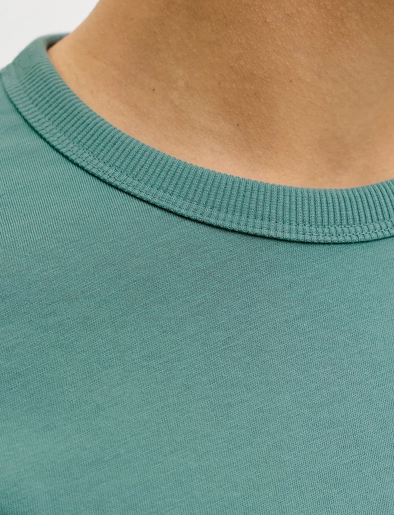 Jack & Jones - JJCOLLEGE LOGO TEE SS CREW NECK - kurzärmelig - mineral blue - 5