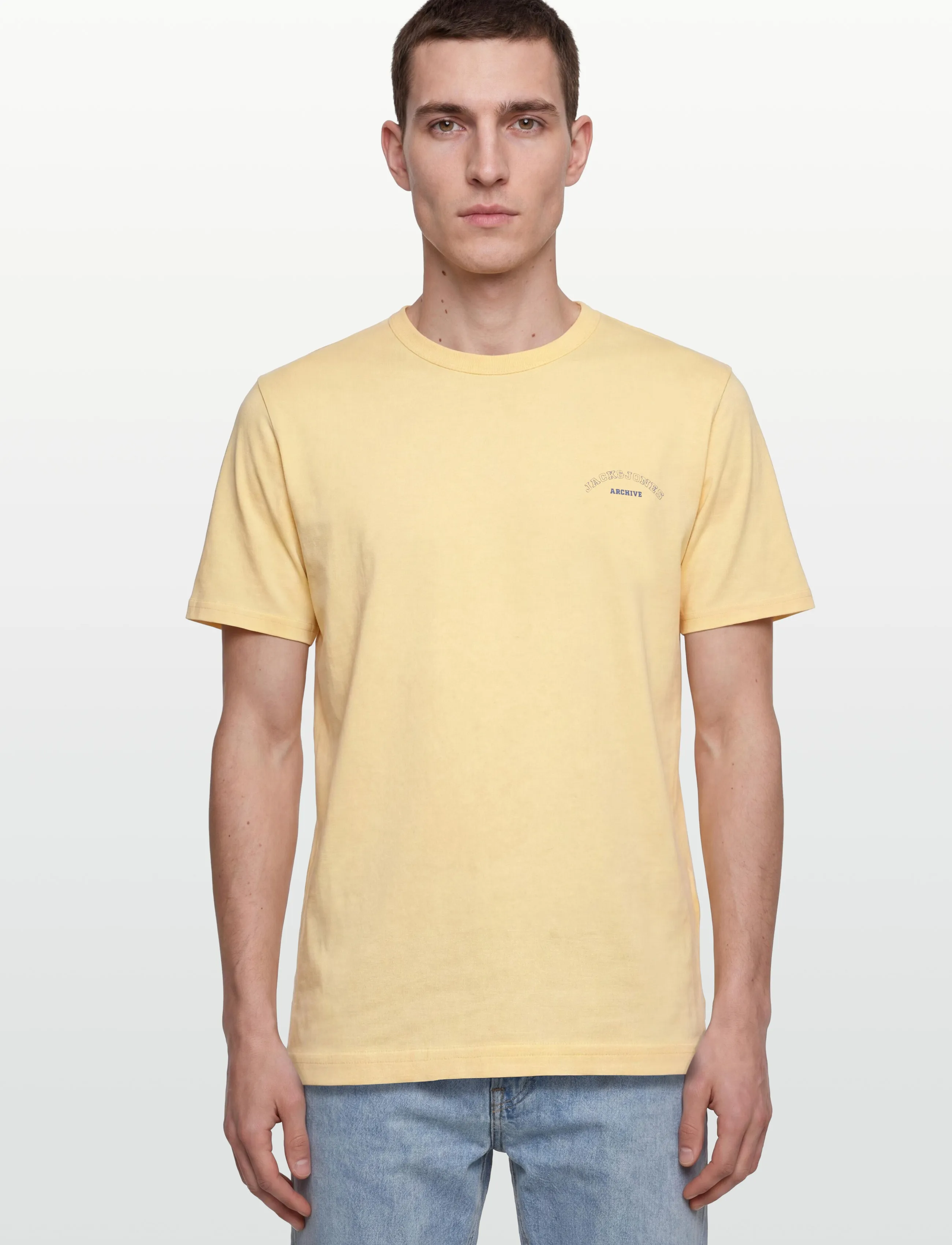 Jack & Jones - JJCOLLEGE LOGO TEE SS CREW NECK - kortärmade t-shirts - sunlight - 3