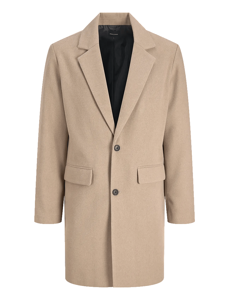 Jack & Jones - JJEHARRIS COAT SN - wollmäntel - greige - 1