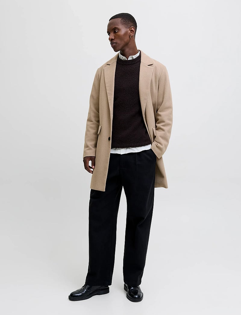 Jack & Jones - JJEHARRIS COAT SN - wollmäntel - greige - 3