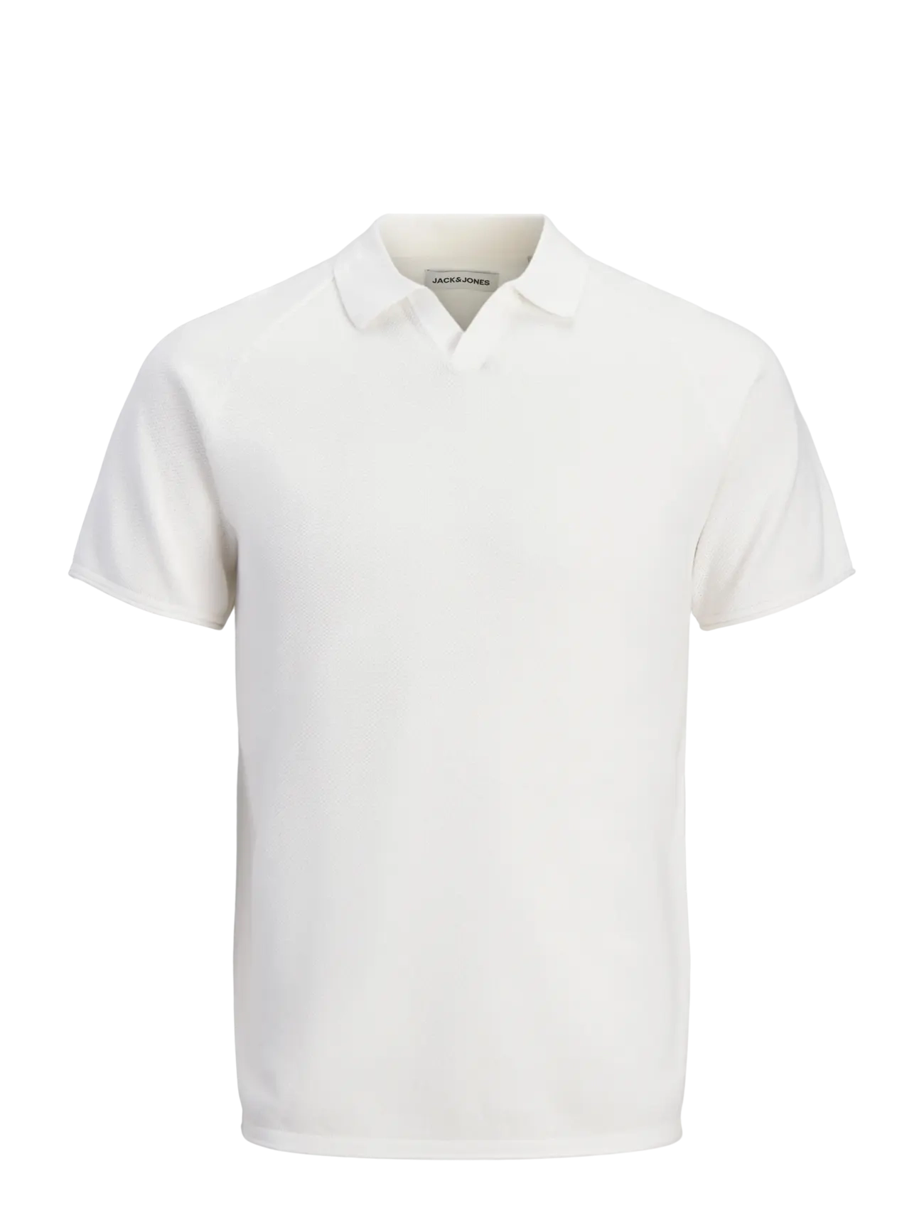 JACK & JONES Jjhill Knit Split Neck Ss26 Cream - S - Herren
