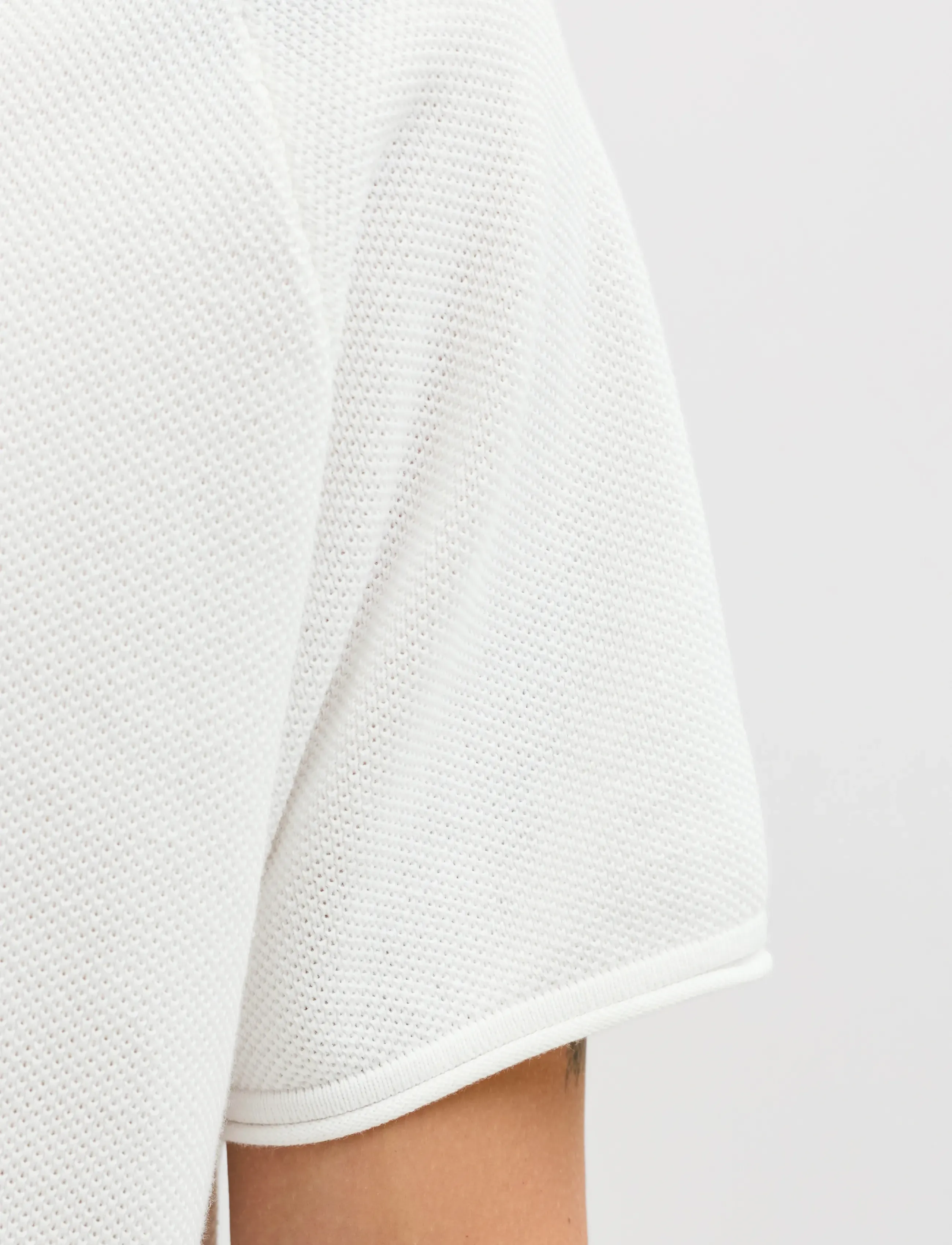 Jack & Jones - JJHILL KNIT SPLIT NECK SS26 - knitted polos - cloud dancer - 4