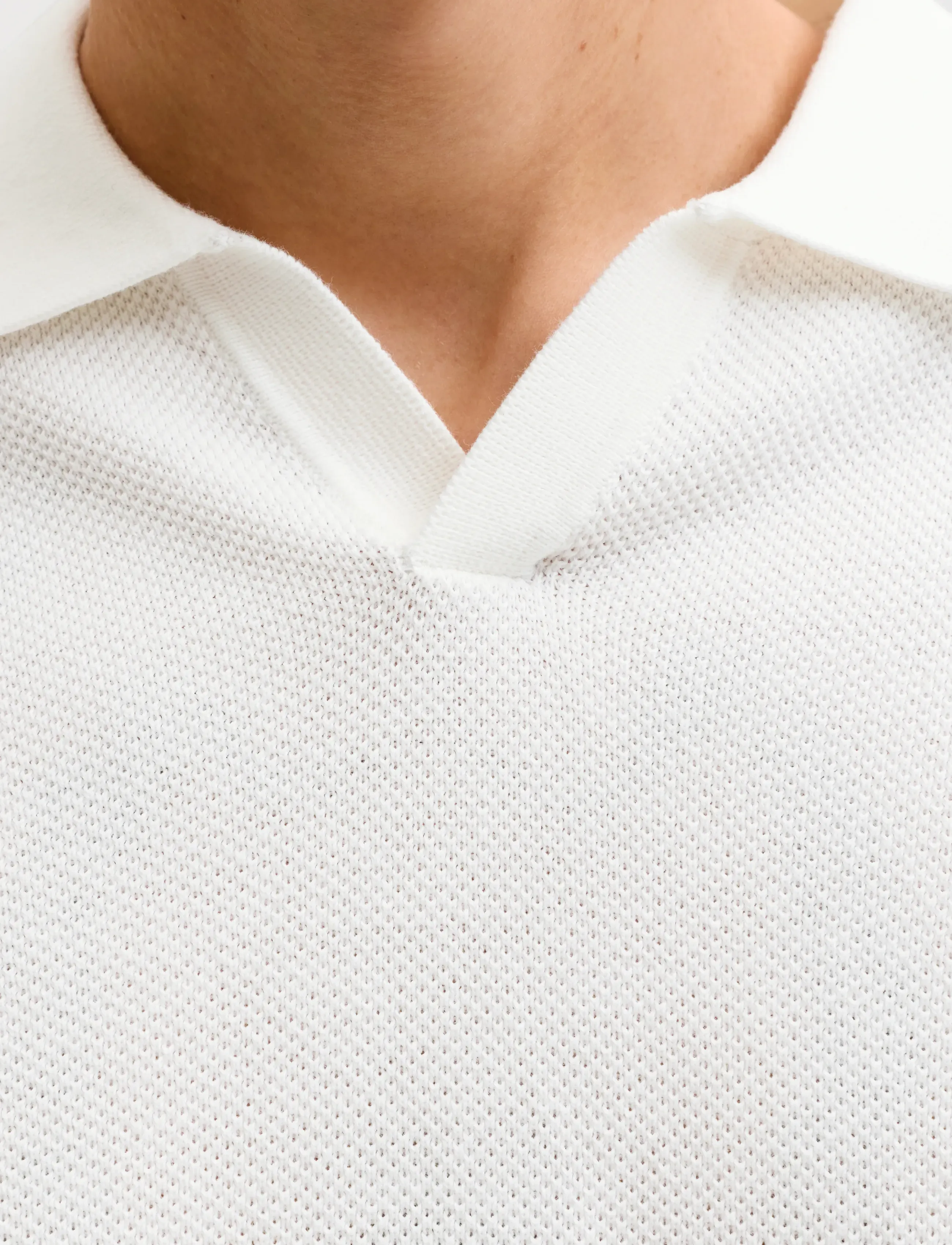 JACK & JONES Jjhill Knit Split Neck Ss26 t-shirts - bas herr – bild 6