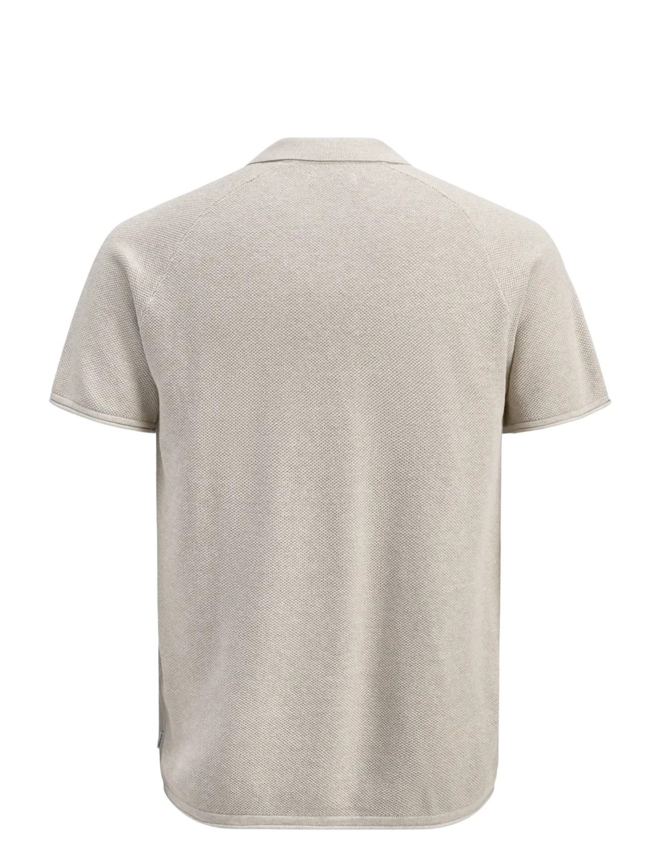 Jack & Jones - JJHILL KNIT SPLIT NECK SS26 - knitted polos - oatmeal - 2