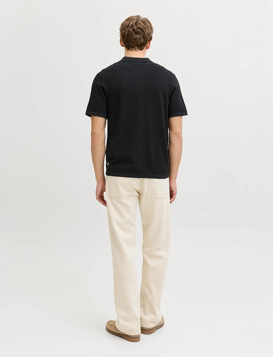 Jack & Jones - JJEGEORGE KNIT SHIRT SS SN - polostrik - black - 2