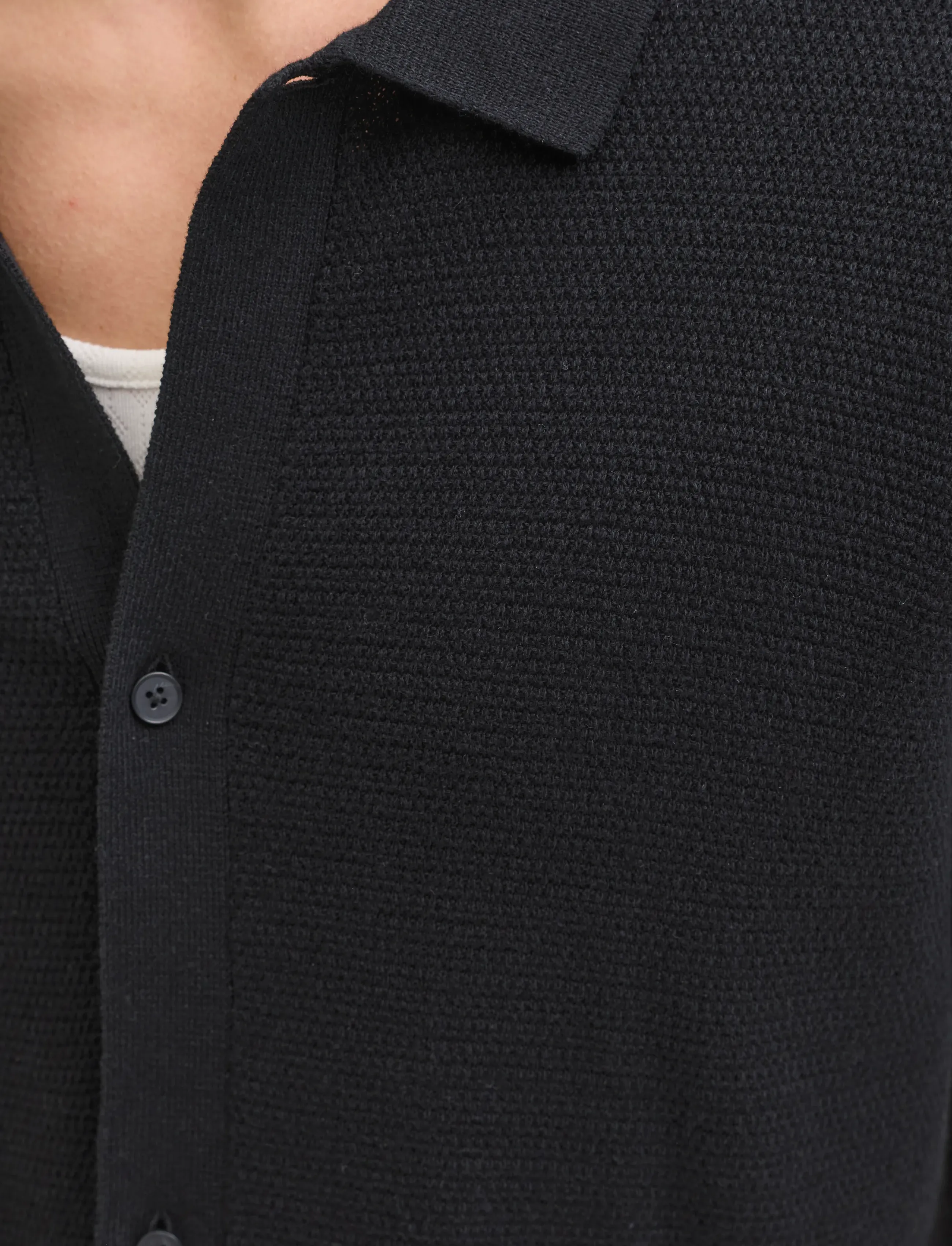Jack & Jones - JJEGEORGE KNIT SHIRT SS SN - polostrik - black - 4