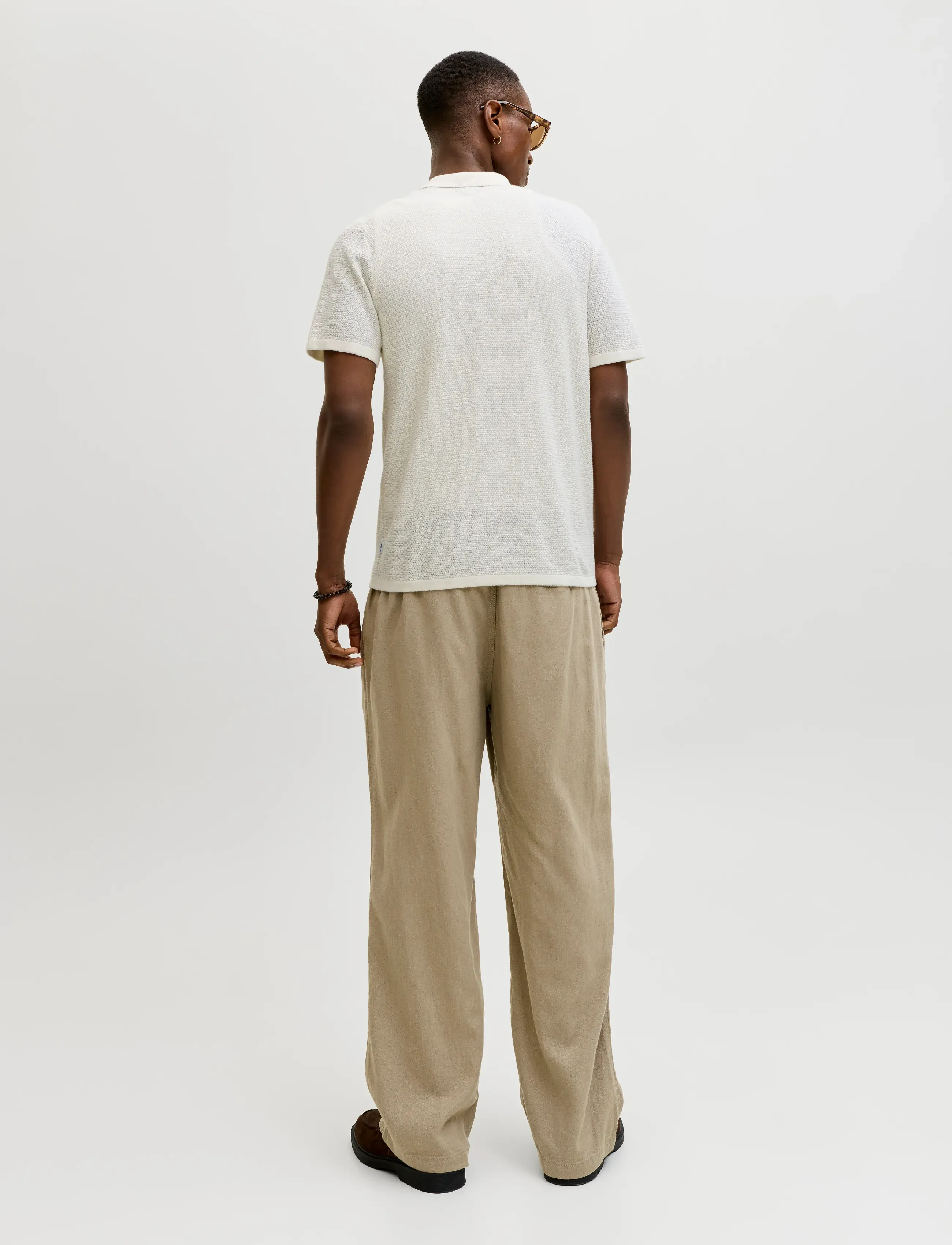 Jack & Jones - JJEGEORGE KNIT SHIRT SS SN - polostrik - cloud dancer - 2