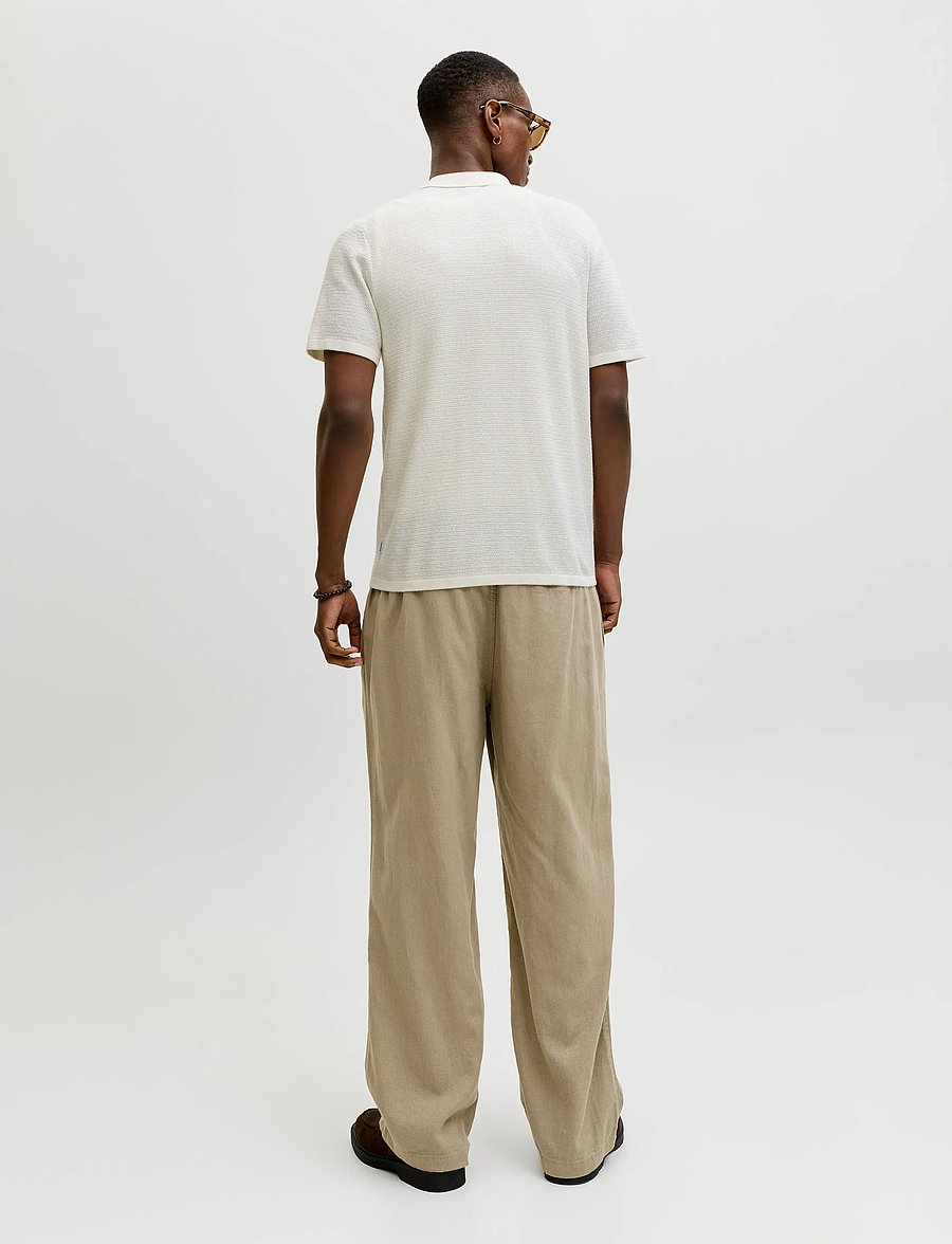 Jack & Jones - JJEGEORGE KNIT SHIRT SS SN - polostrik - cloud dancer - 2