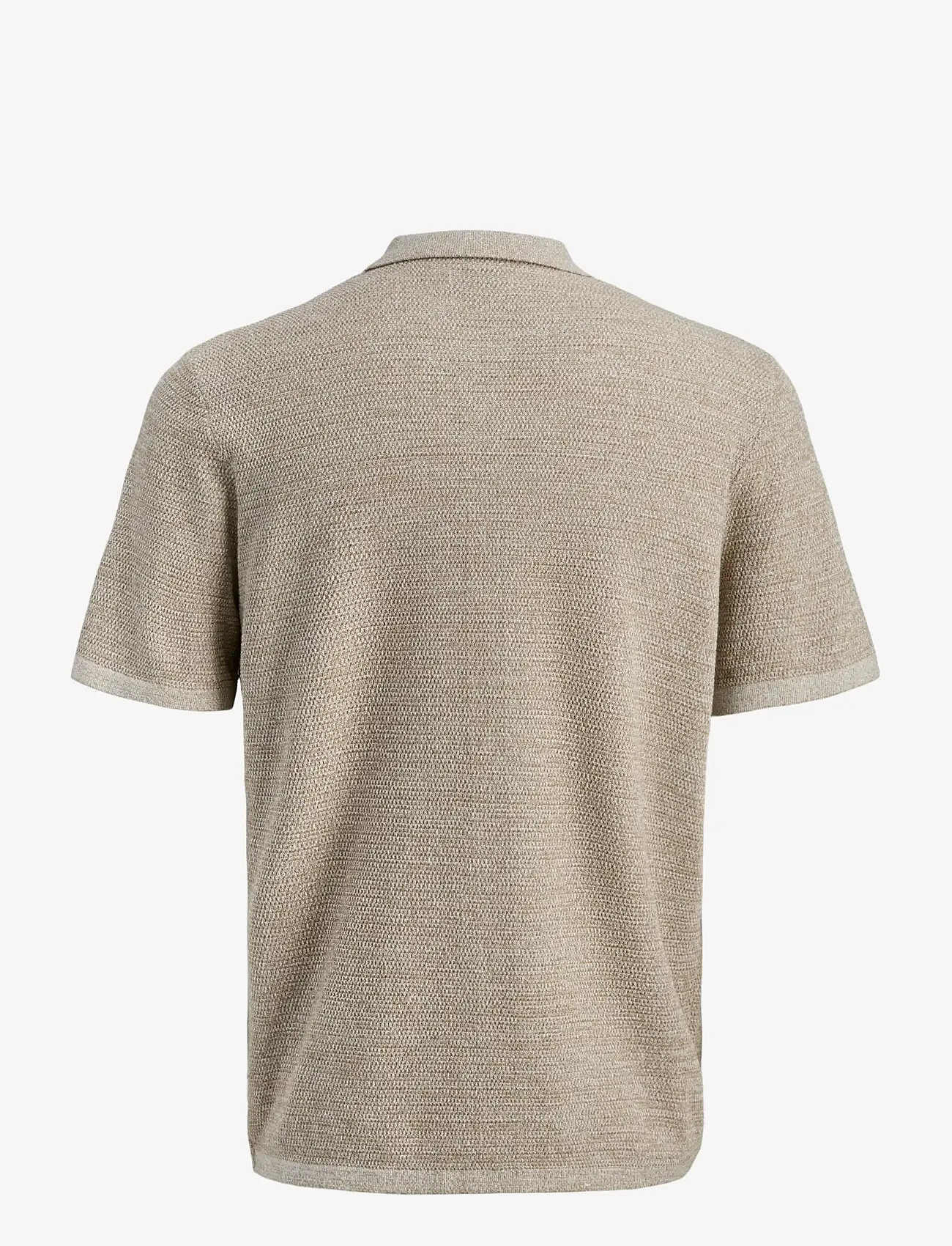 Jack & Jones - JJEGEORGE KNIT SHIRT SS SN - stickade pikéer - coriander - 2