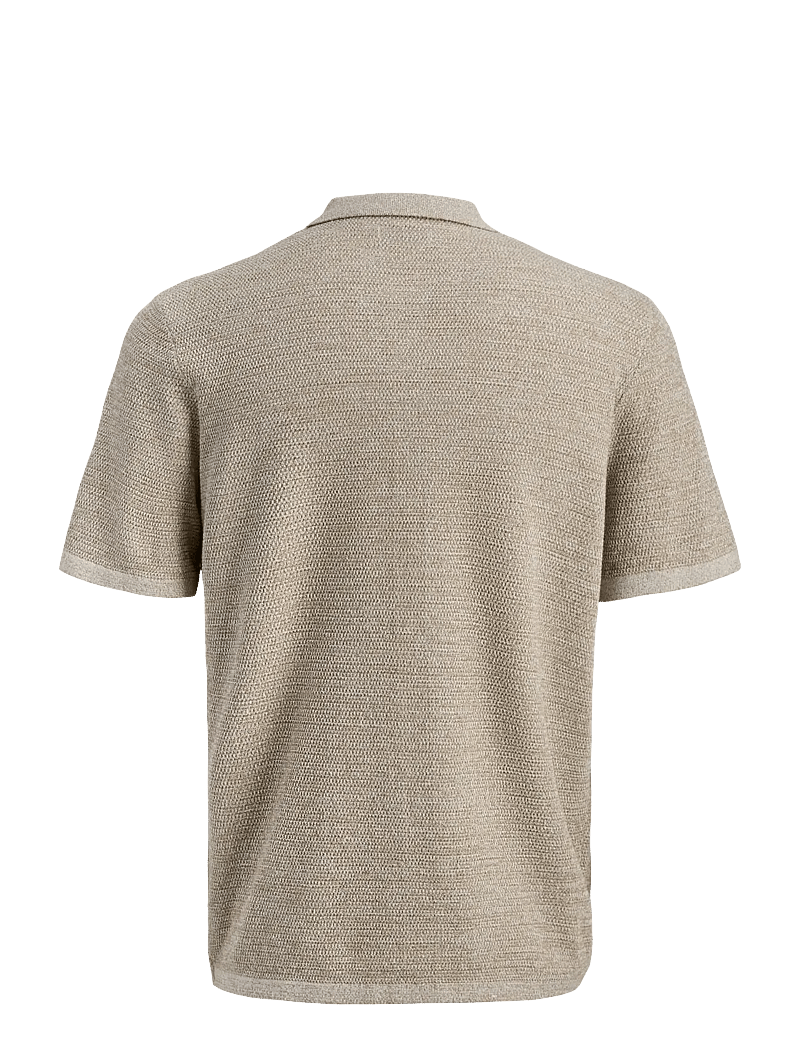 Jack & Jones - JJEGEORGE KNIT SHIRT SS SN - stickade pikéer - coriander - 2