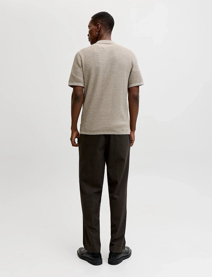 Jack & Jones - JJEGEORGE KNIT SHIRT SS SN - polostrik - coriander - 3