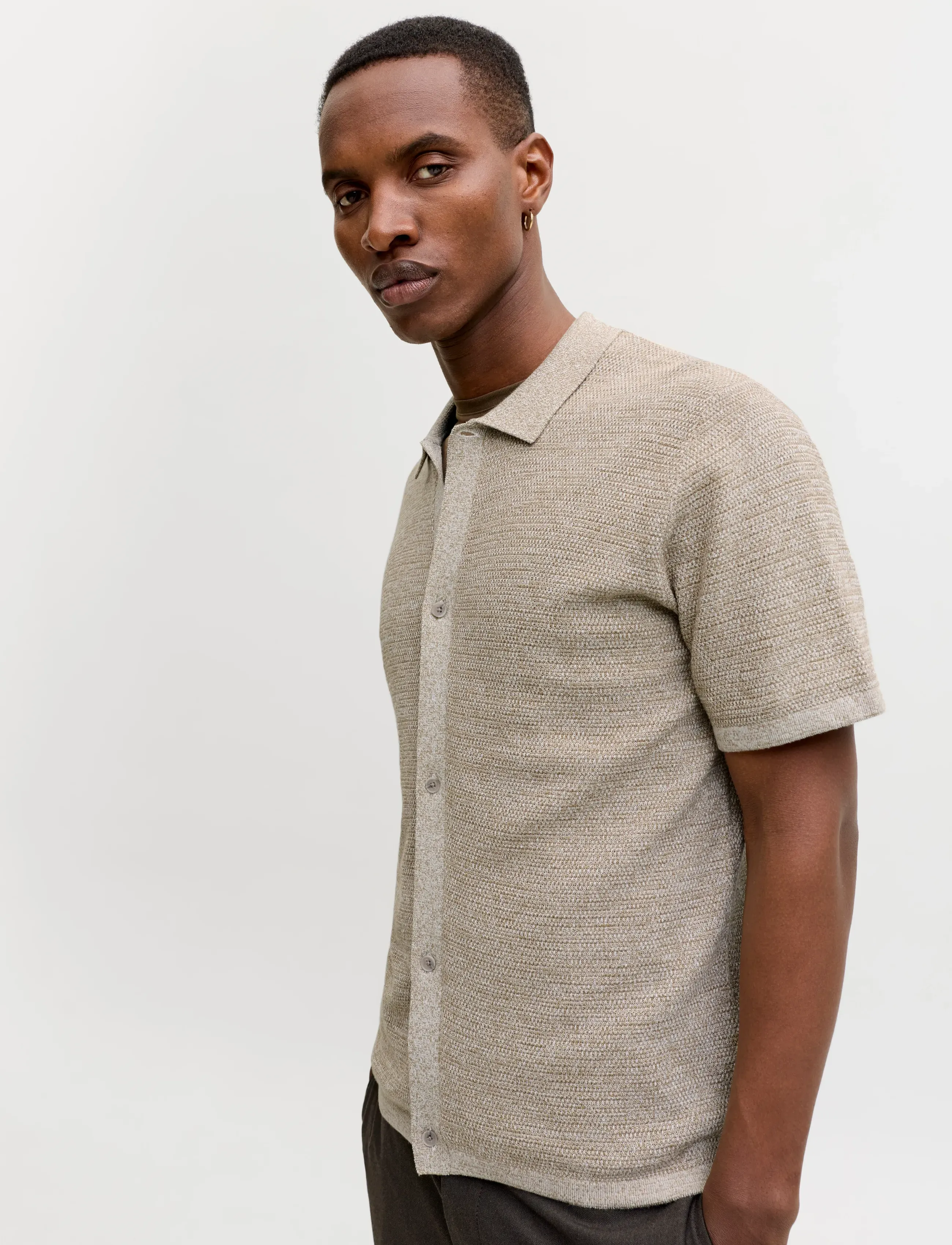 JACK & JONES Jjegeorge Knit Shirt Ss Sn pikéer herr – bild 5