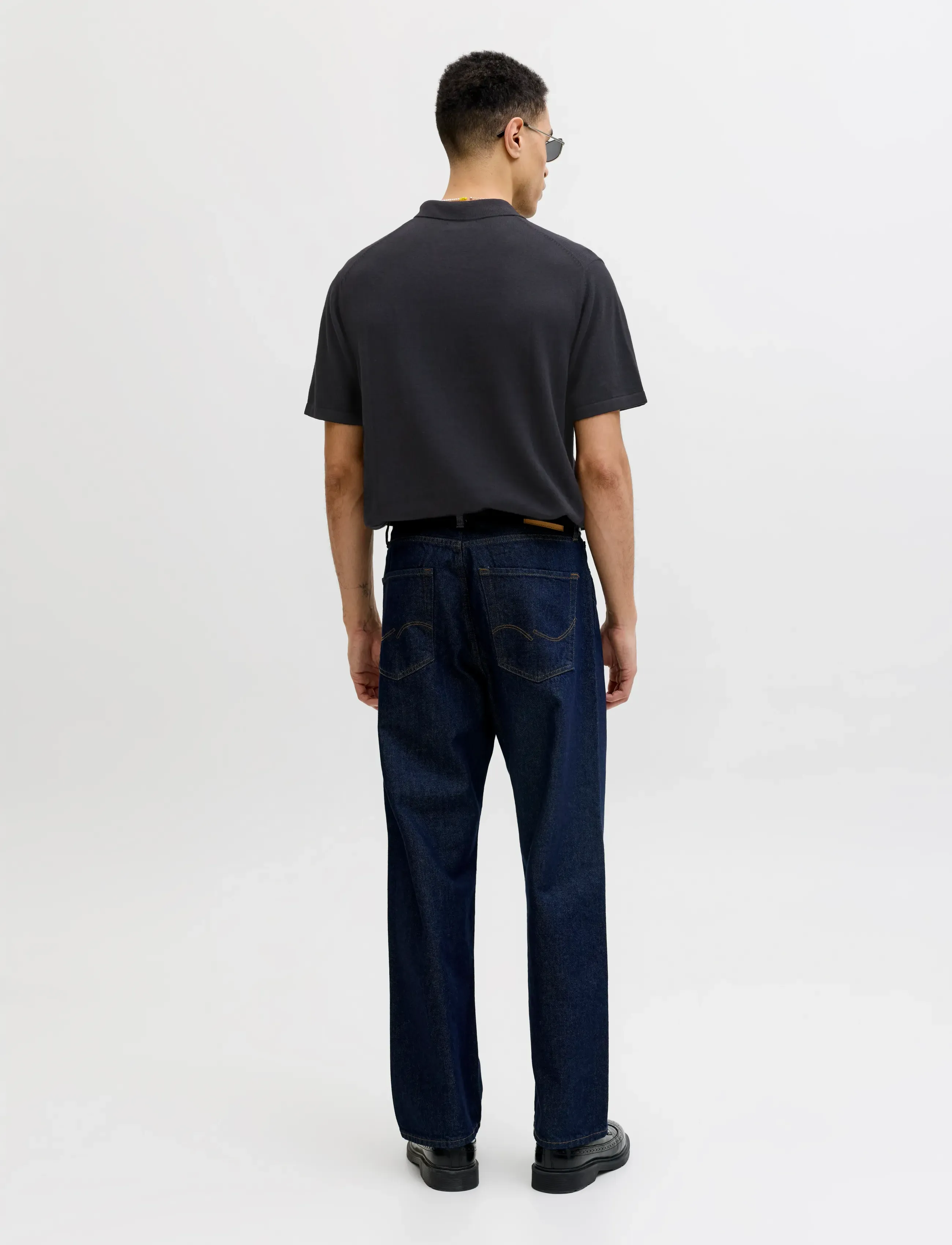 Jack & Jones - JJEEMIL KNIT ZIP POLO SS SN - polostrik - black - 2