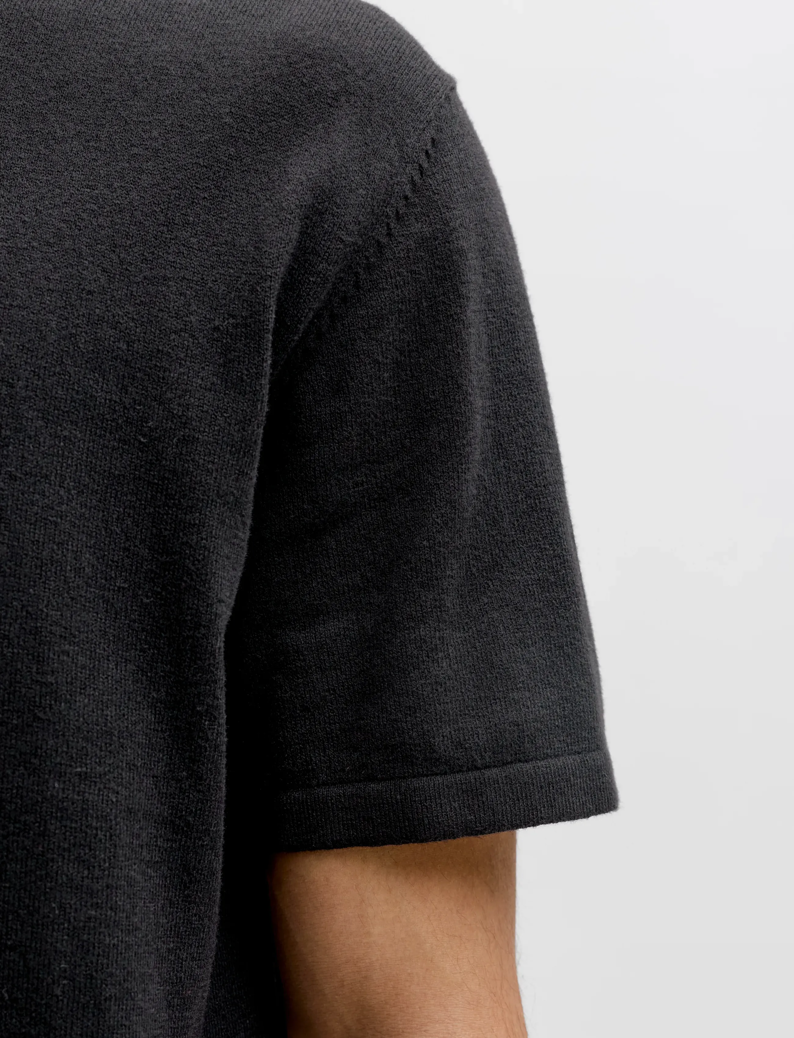 Jack & Jones - JJEEMIL KNIT ZIP POLO SS SN - polostrik - black - 4