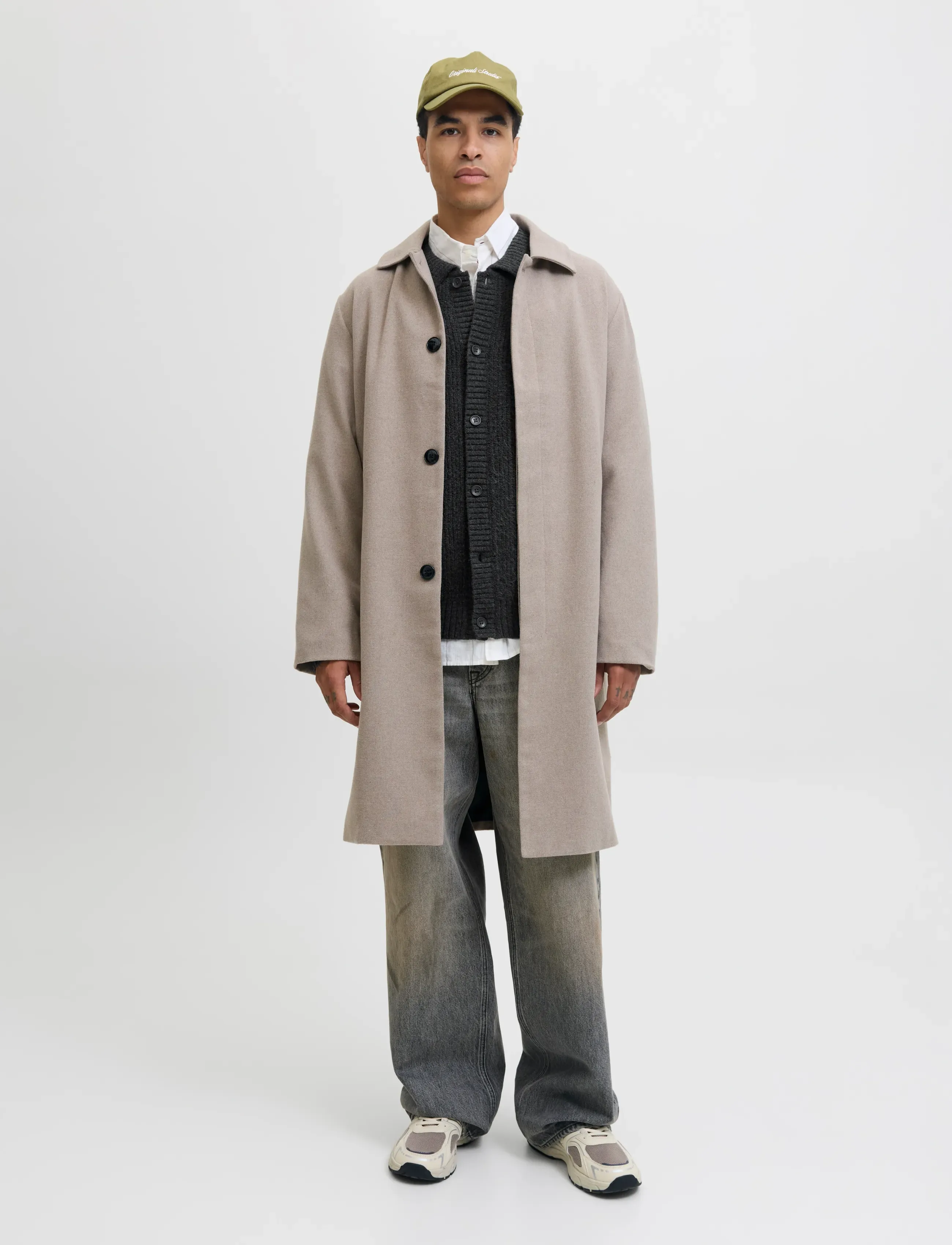Jack & Jones - JORYORK KNIT CARDIGAN POLO STYDAW25 - kardiganid - dark grey melange - 5