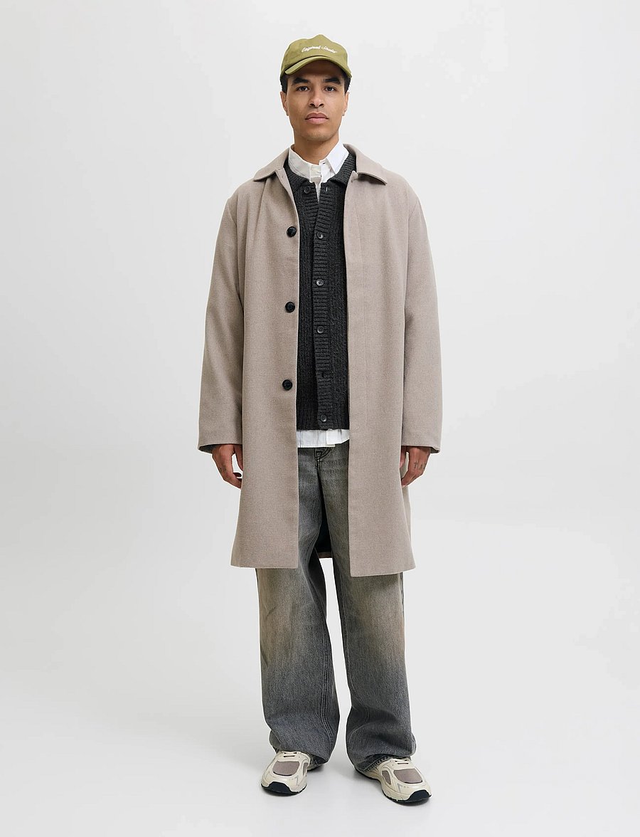 Jack & Jones - JORYORK KNIT CARDIGAN POLO STYDAW25 - cardigans - dark grey melange - 5
