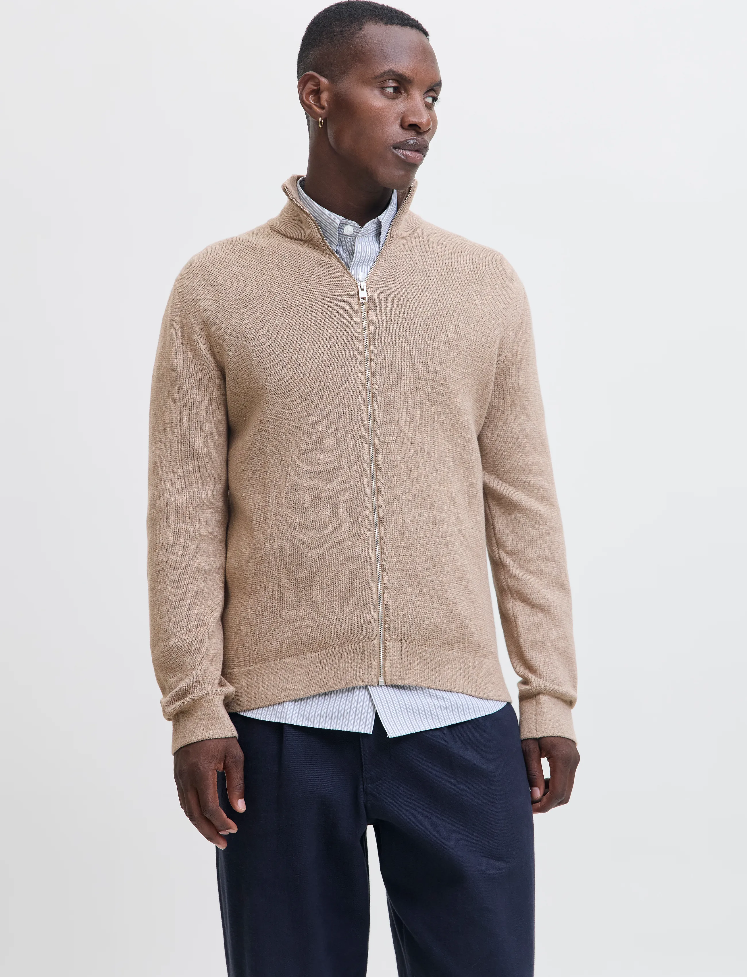 Jprblamilano Stitch High Neck Cardigan
