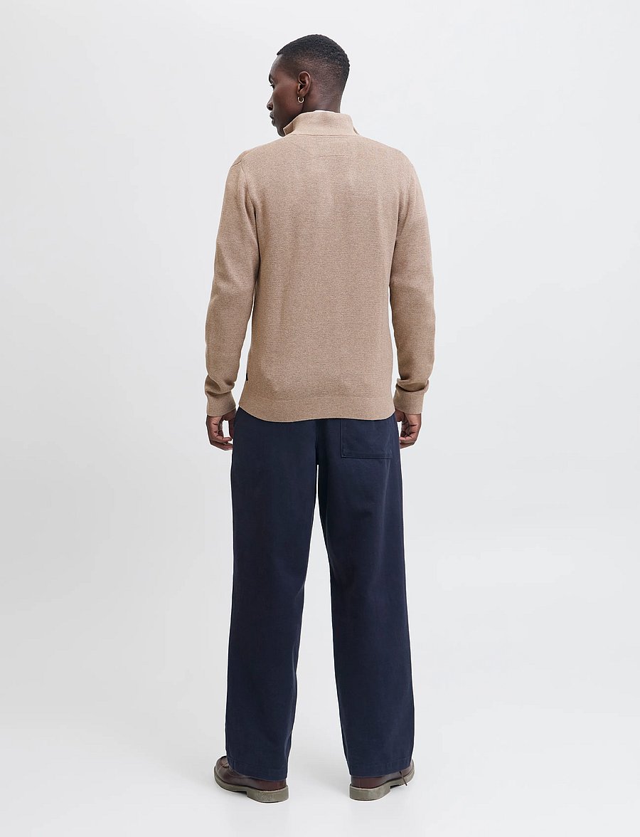 Jack & Jones - JPRBLAMILANO STITCH HIGH NECK CARDIGAN - pullover mit durchgehendem reißverschluss - greige - 2