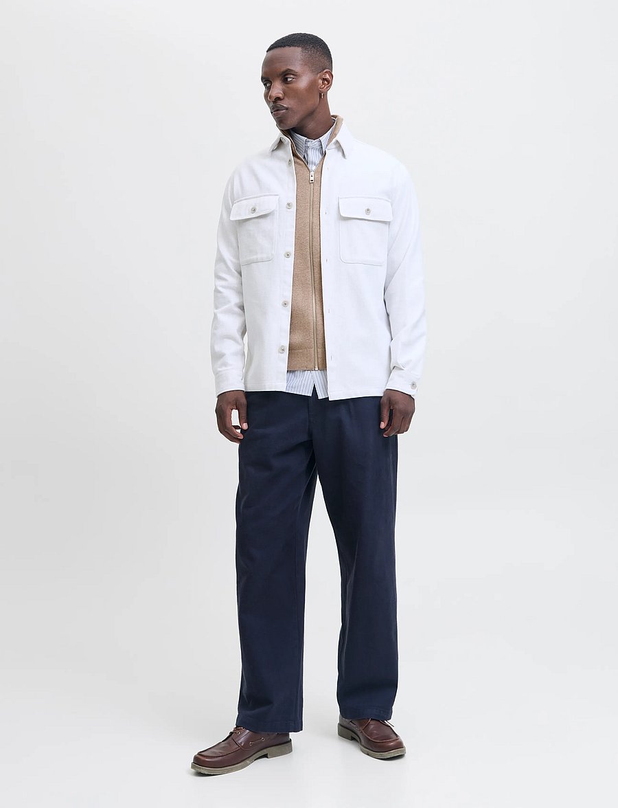 Jack & Jones - JPRBLAMILANO STITCH HIGH NECK CARDIGAN - pullover mit durchgehendem reißverschluss - greige - 3