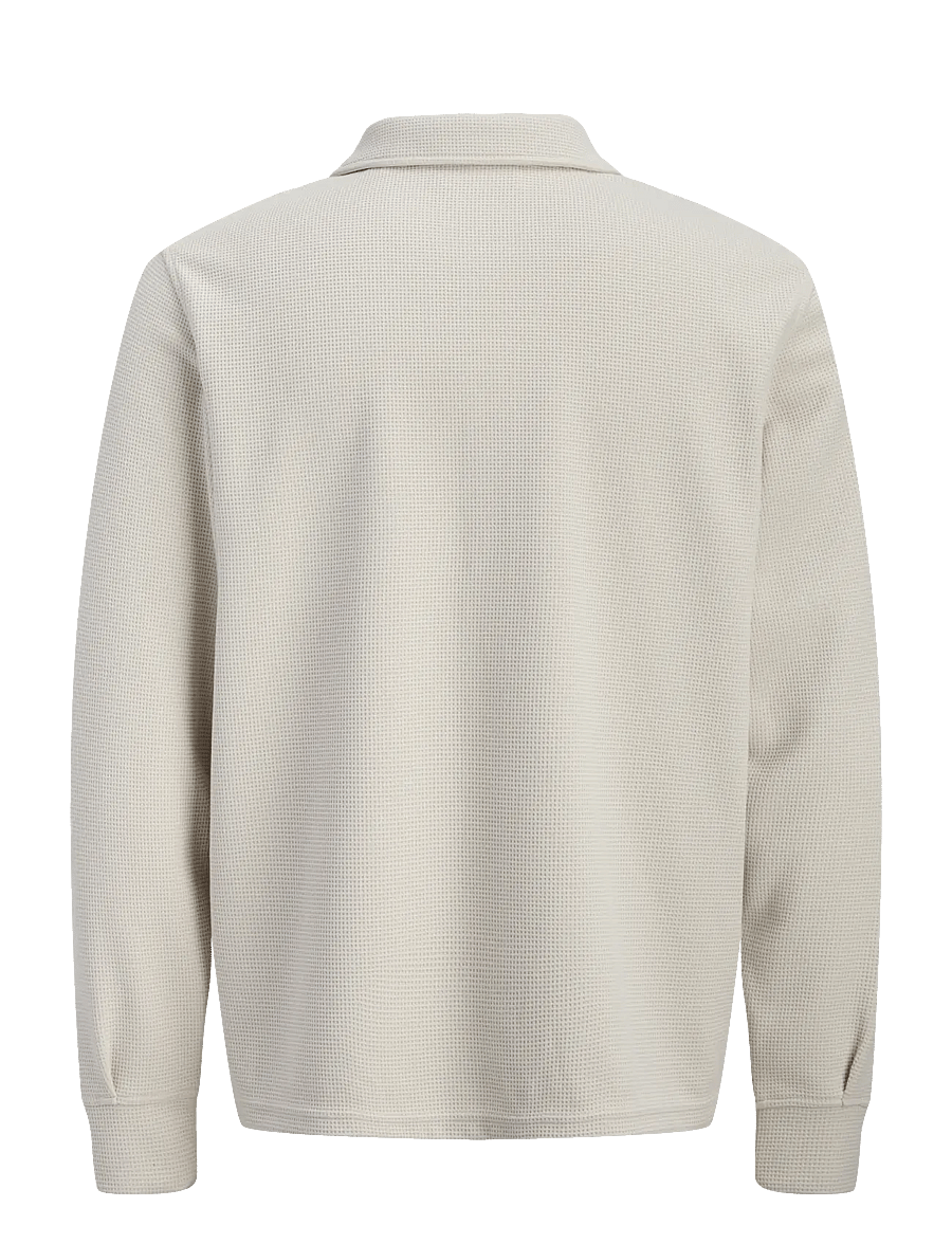 Jack & Jones - JJWAFFLE DAYTONA SWEAT OVERSHIRT - kollektioner - moonbeam - 2