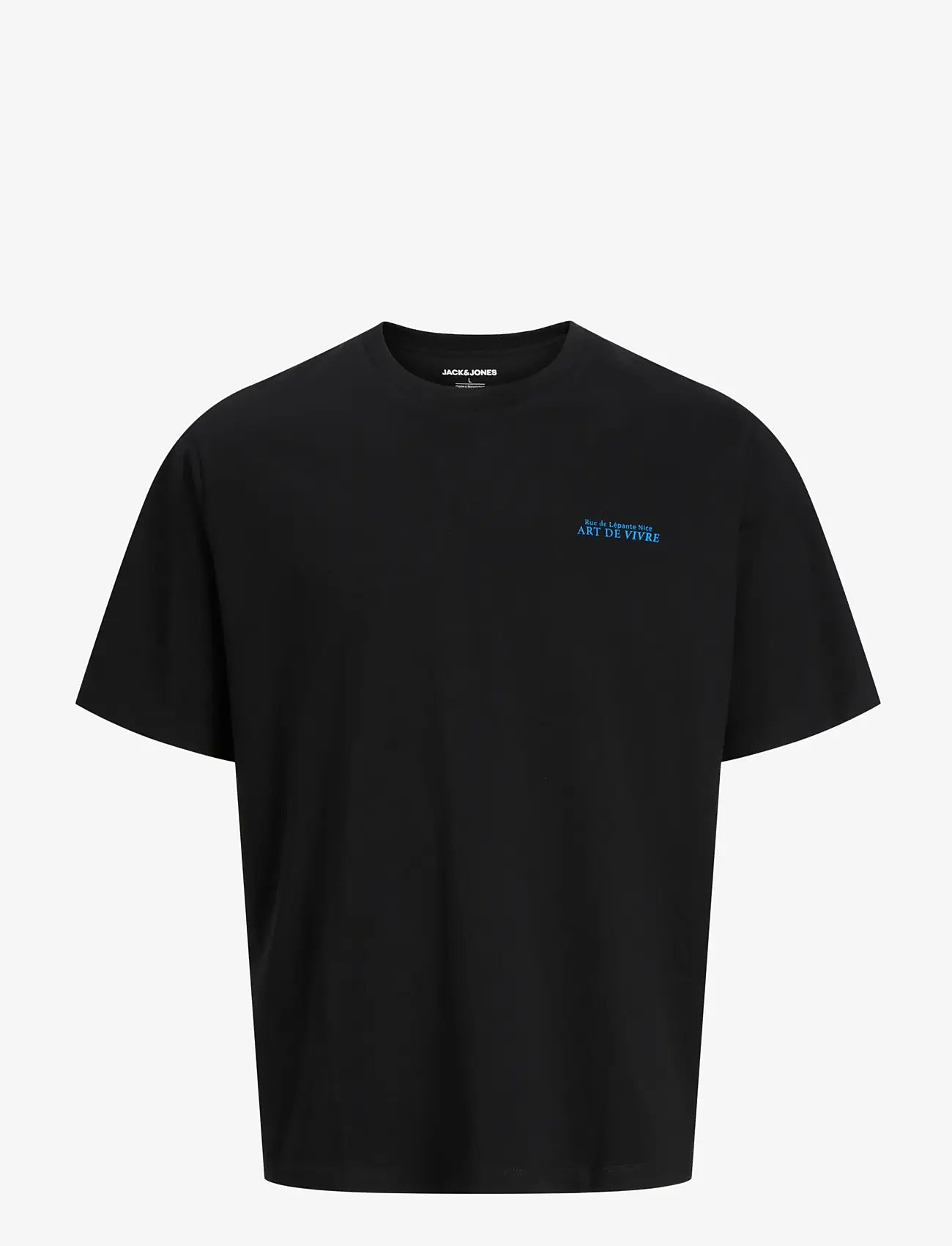 Jack & Jones - JJLEMON TEE SS CREW NECK - lühikeste varrukatega t-särgid - black - 1