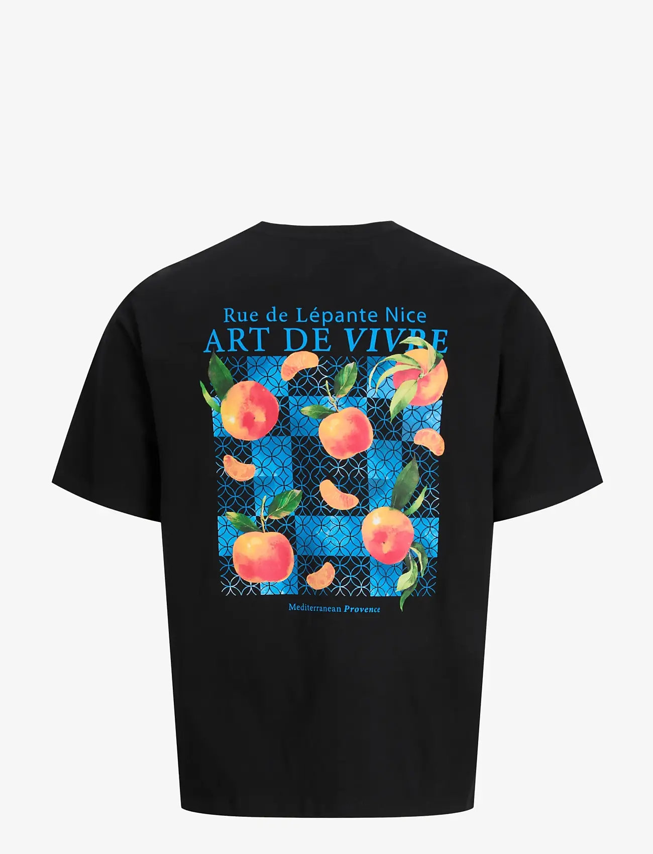 Jack & Jones - JJLEMON TEE SS CREW NECK - lühikeste varrukatega t-särgid - black - 2