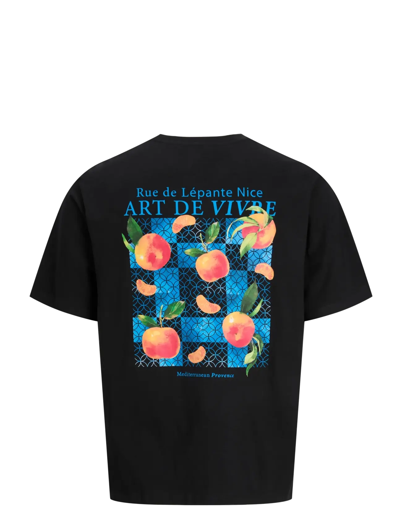 Jack & Jones - JJLEMON TEE SS CREW NECK - short-sleeved t-shirts - black - 2